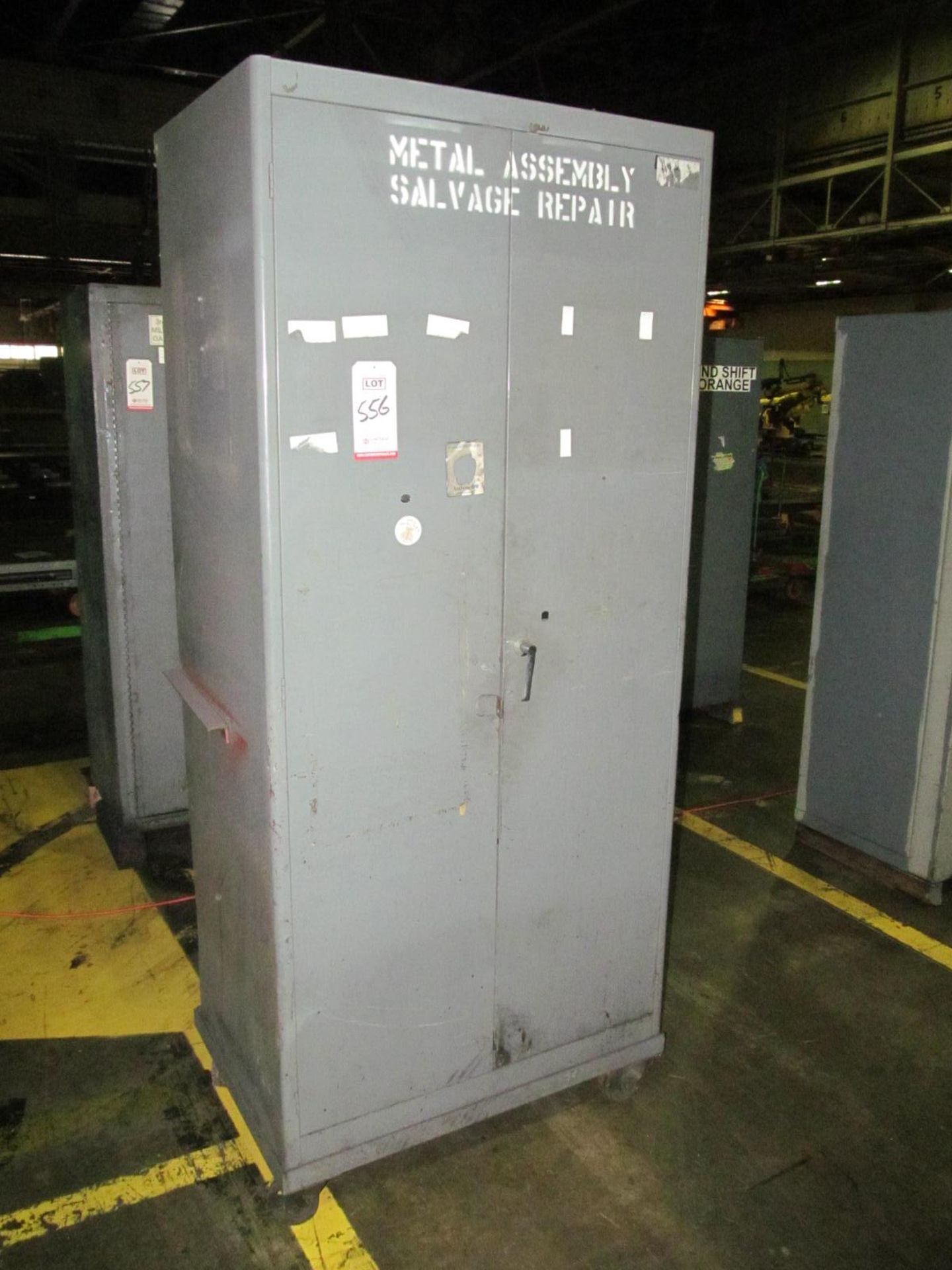 36" x 24" x 78" HIGH 2-DOOR STEEL CABINET (LOC N25)