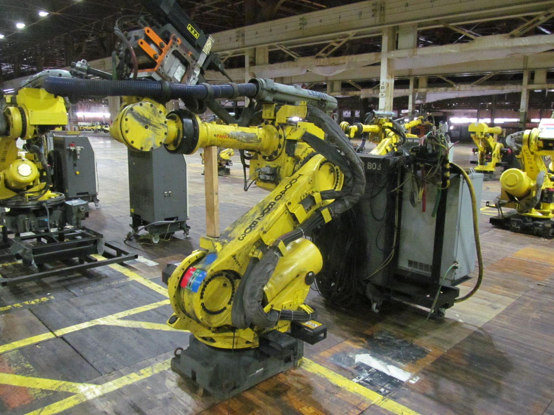 6-AXIS FANUC R-2000iB 210F ROBOT, (2008), R-30iA CONTROL, F-95743, SPOT WELDING HEAD, TEACH PAD (