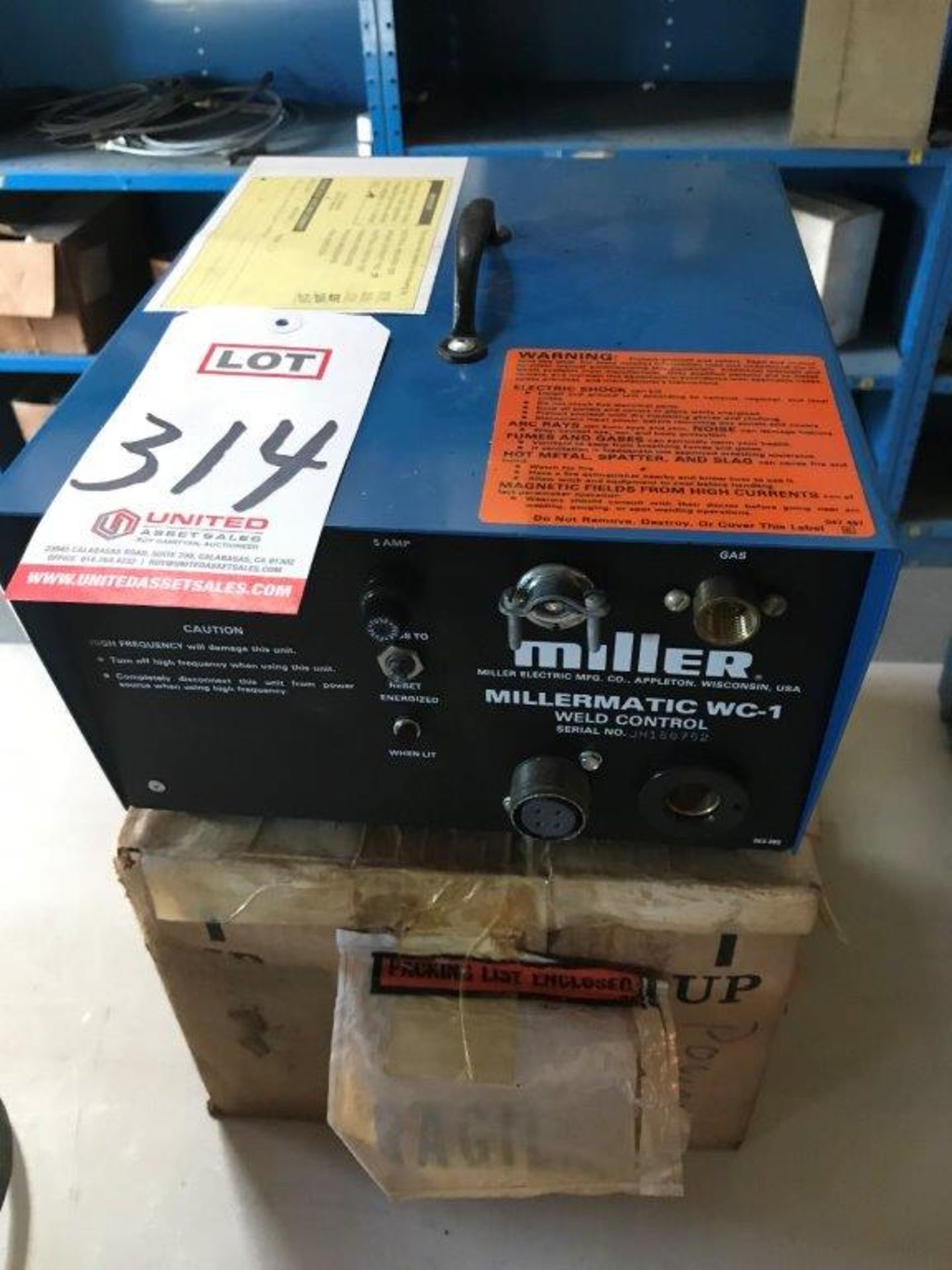 MILLER, MILLERMATIC WC-1 WELD CONTROL, S/N JH188752