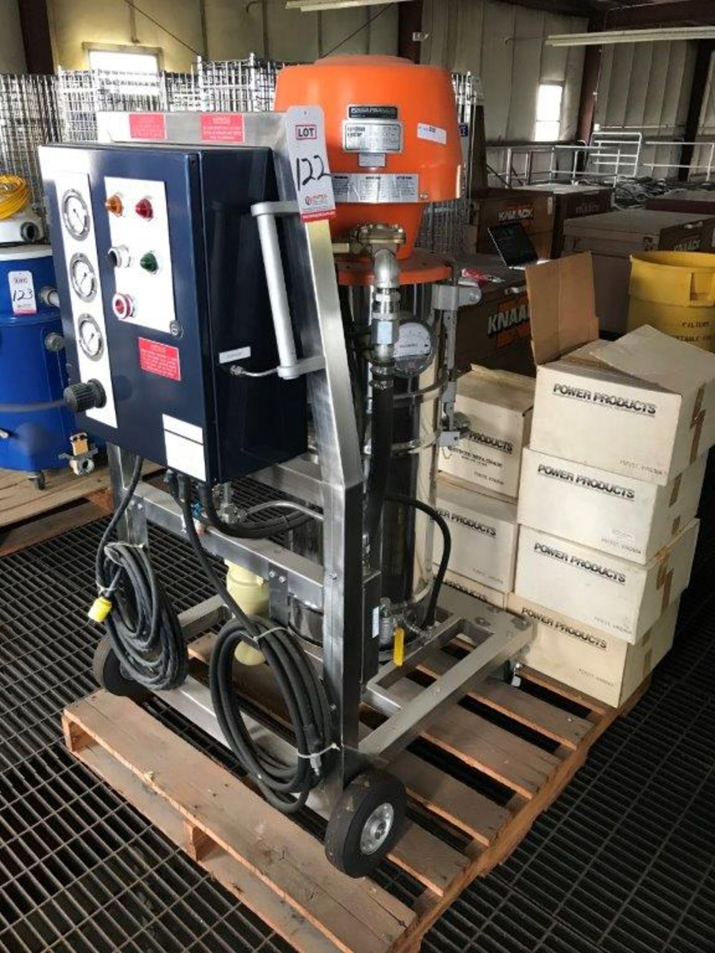 POWER PRODUCTS AND SERVICES CO., MODEL AB-890-74-SX, W/NORCLEAN EJECTOR NE 74 VACUUM UNIT, 120 VOLT