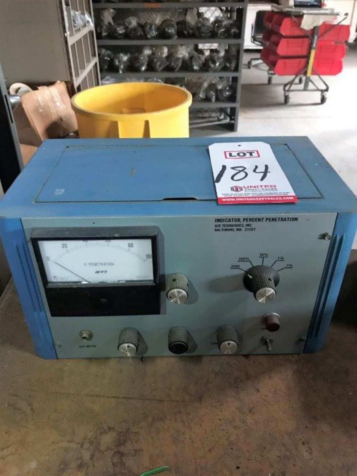 AIR TECHNIQUES INC., MODEL TDA-8E PERCENT PENETRATION INDICATOR TEST UNIT