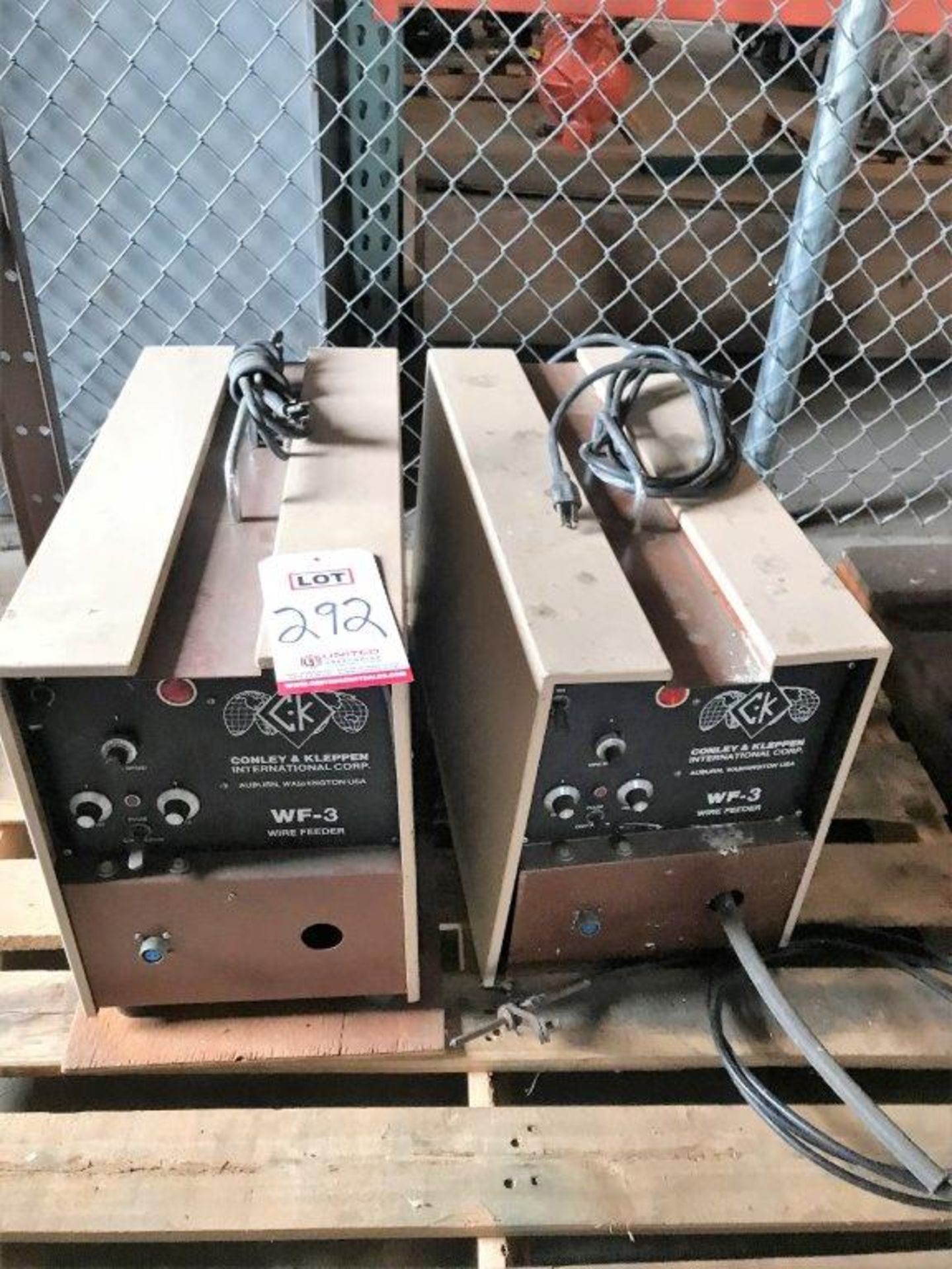 LOT - (2) CONLEY & KLEPPIN, WF-3 WIRE FEEDER