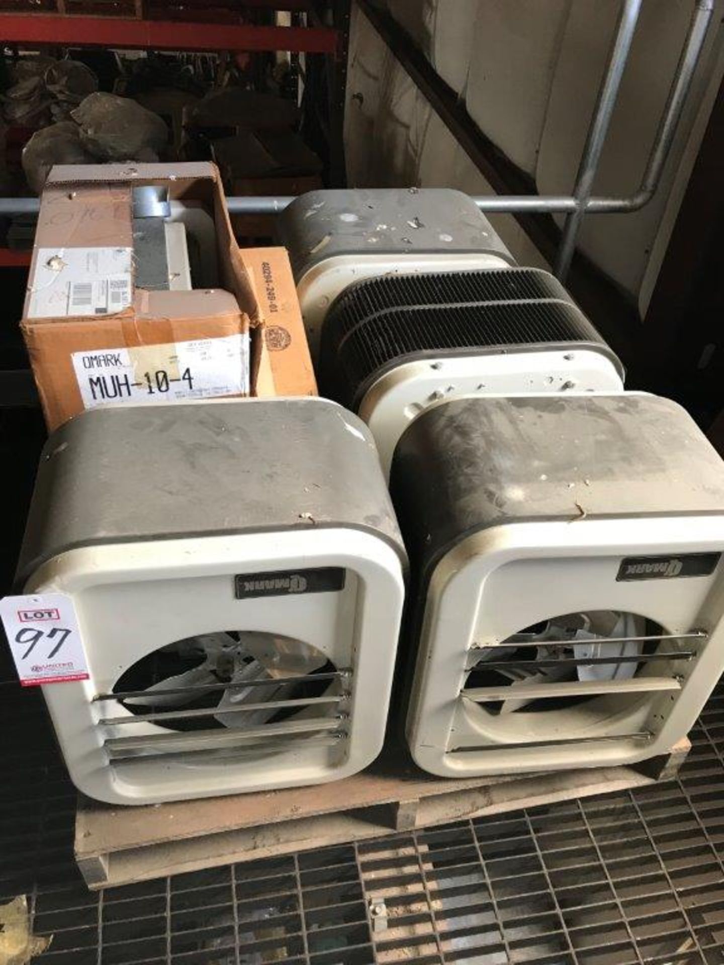 LOT - (5) QMARK, CAT. NO. MUH-10-4, 10,000 WATT HEATING UNITS, 480 VOLT THREE PHASE