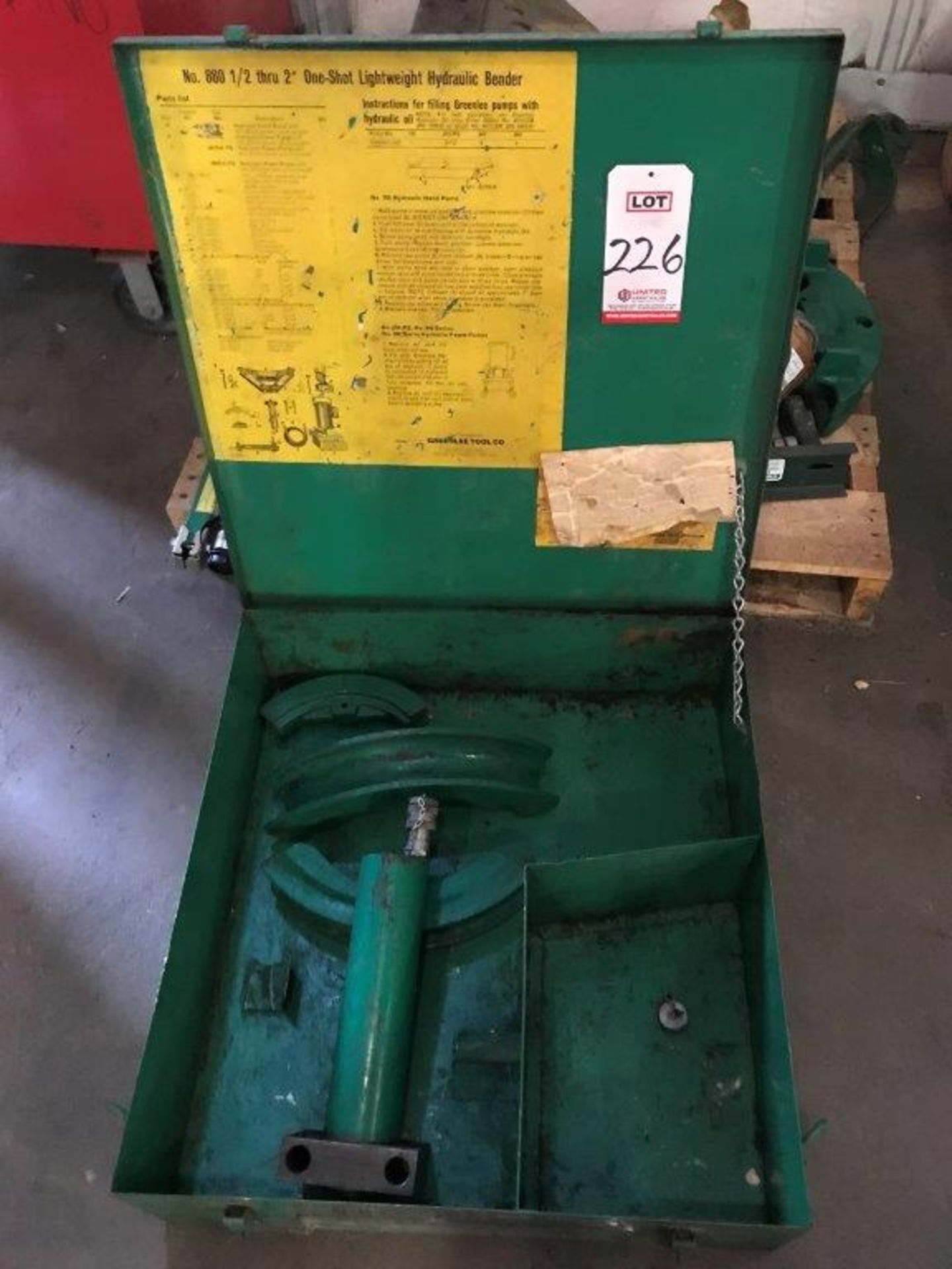 GREENLEE, MODEL 880 HYDRAULIC CONDUIT BENDER