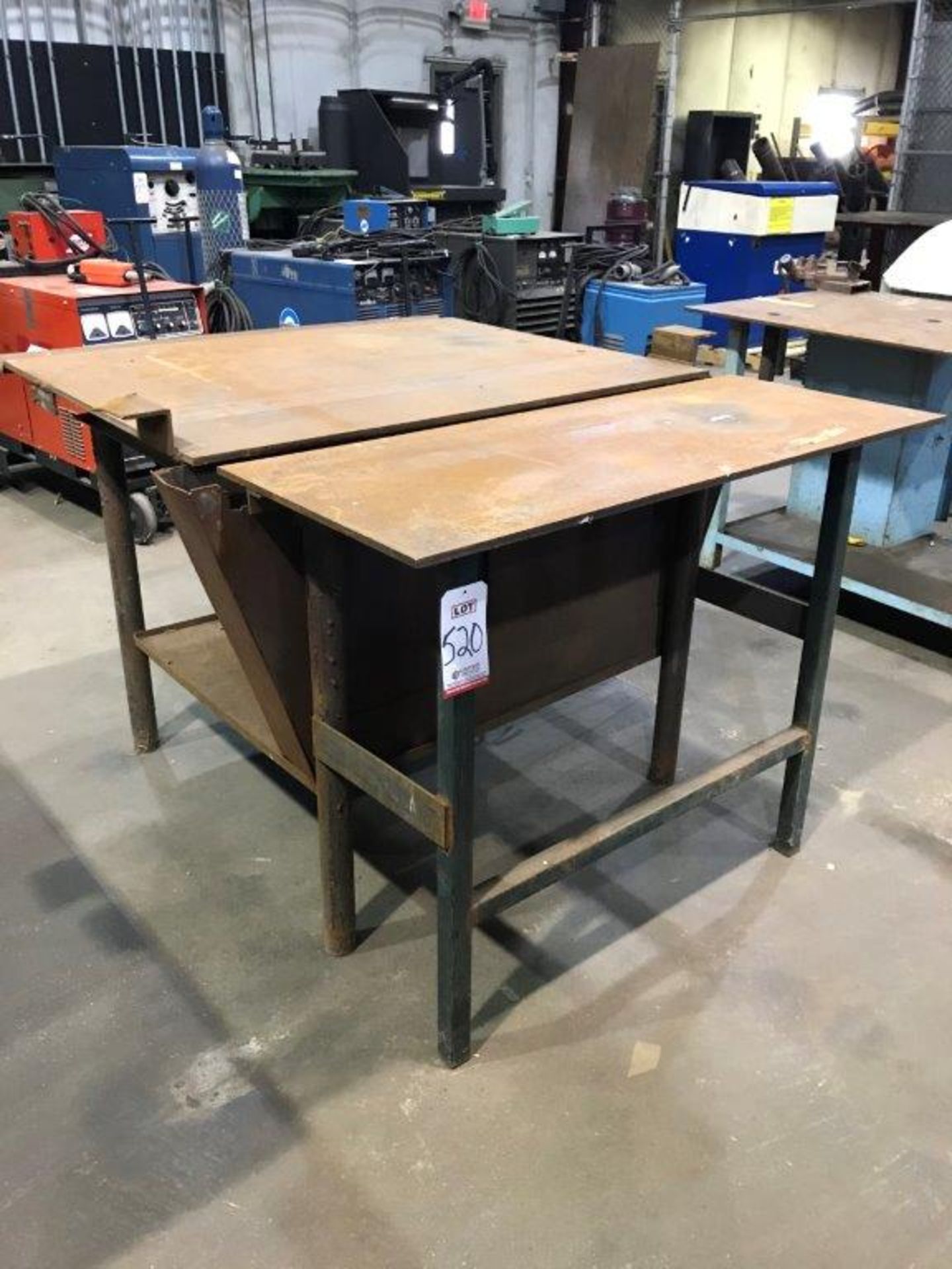 WELD TABLE 4' X 63'' X 1/2" THICK (LOCATION: BUILDING 6)