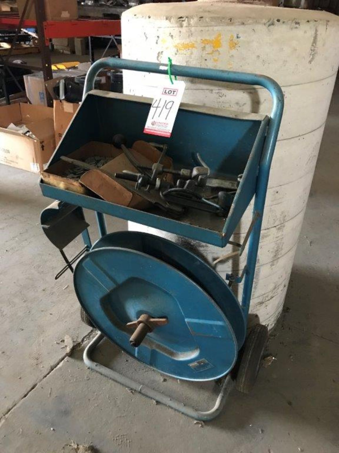 INTERLAKE, D1C0 2-WHEEL BANDING CART W/ TOOLS