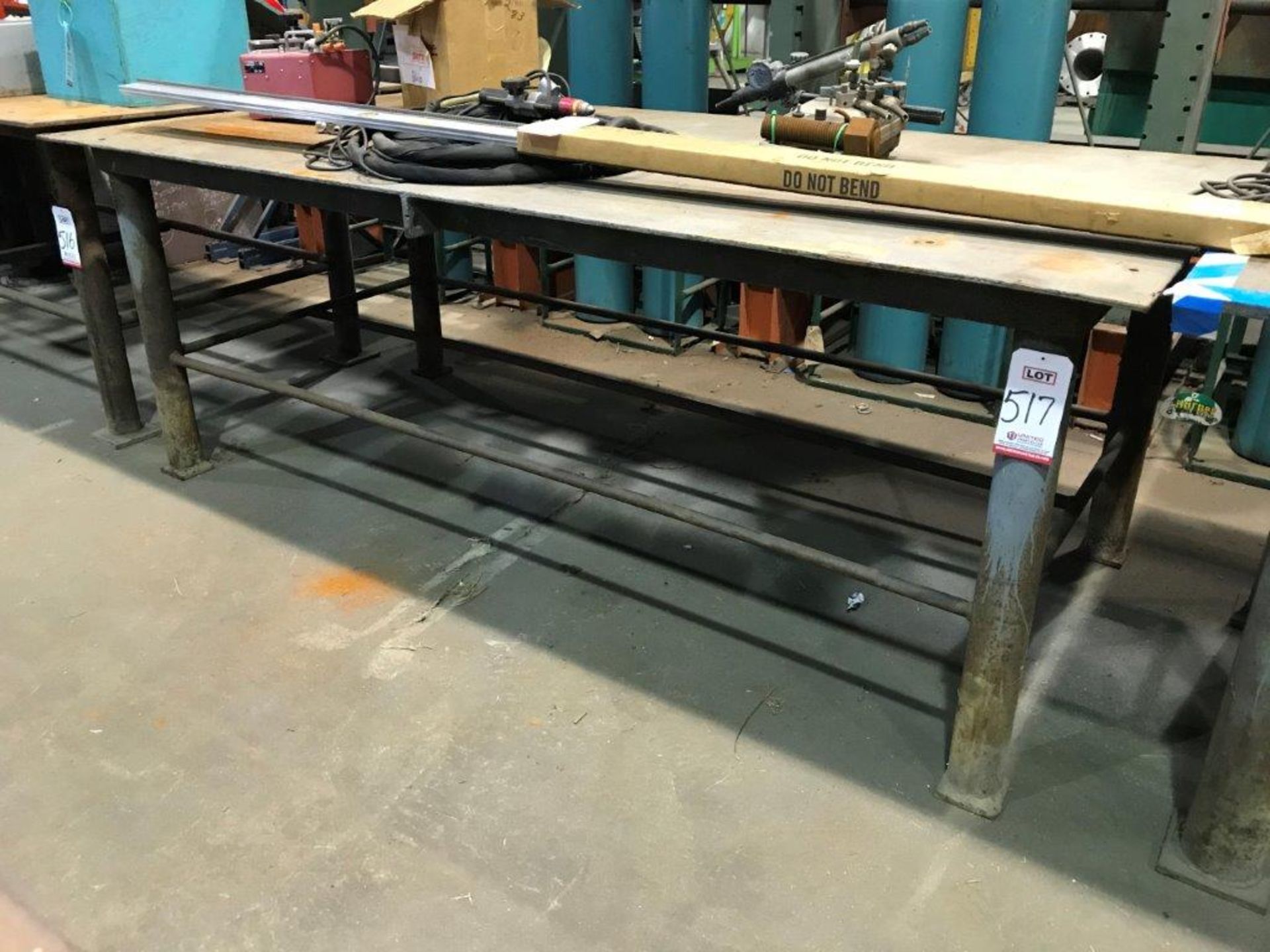 WELD TABLE 8' X 4' X 3/8" THICK (LOCATION: BUILDING 6)