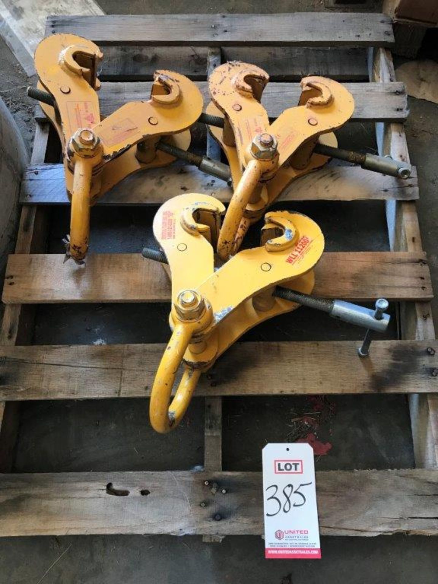 LOT - (3) GENERAL CLAMP BEAM CLAMPS