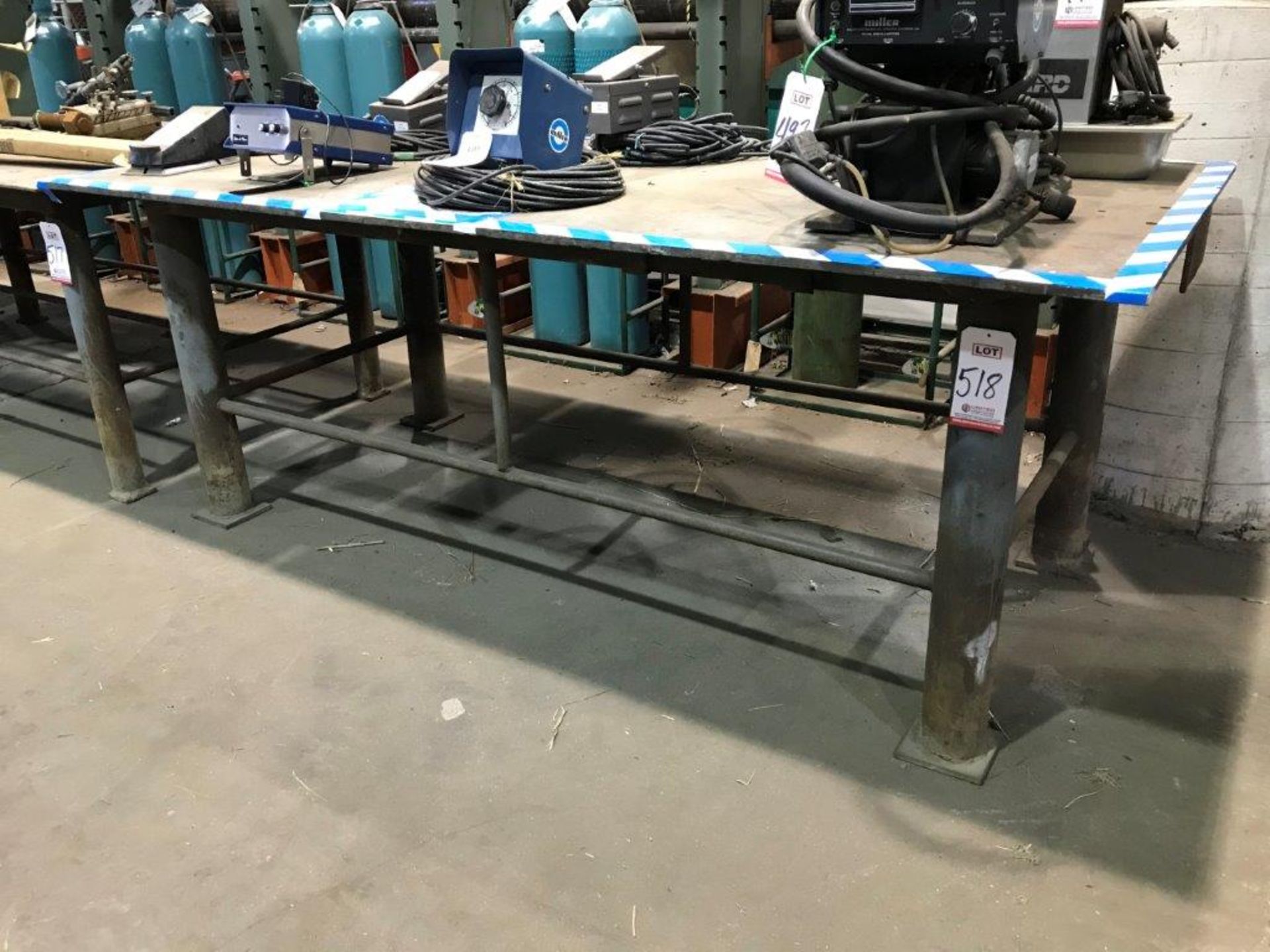 WELD TABLE 8' X 4' X 1/2" THICK (LOCATION: BUILDING 6)