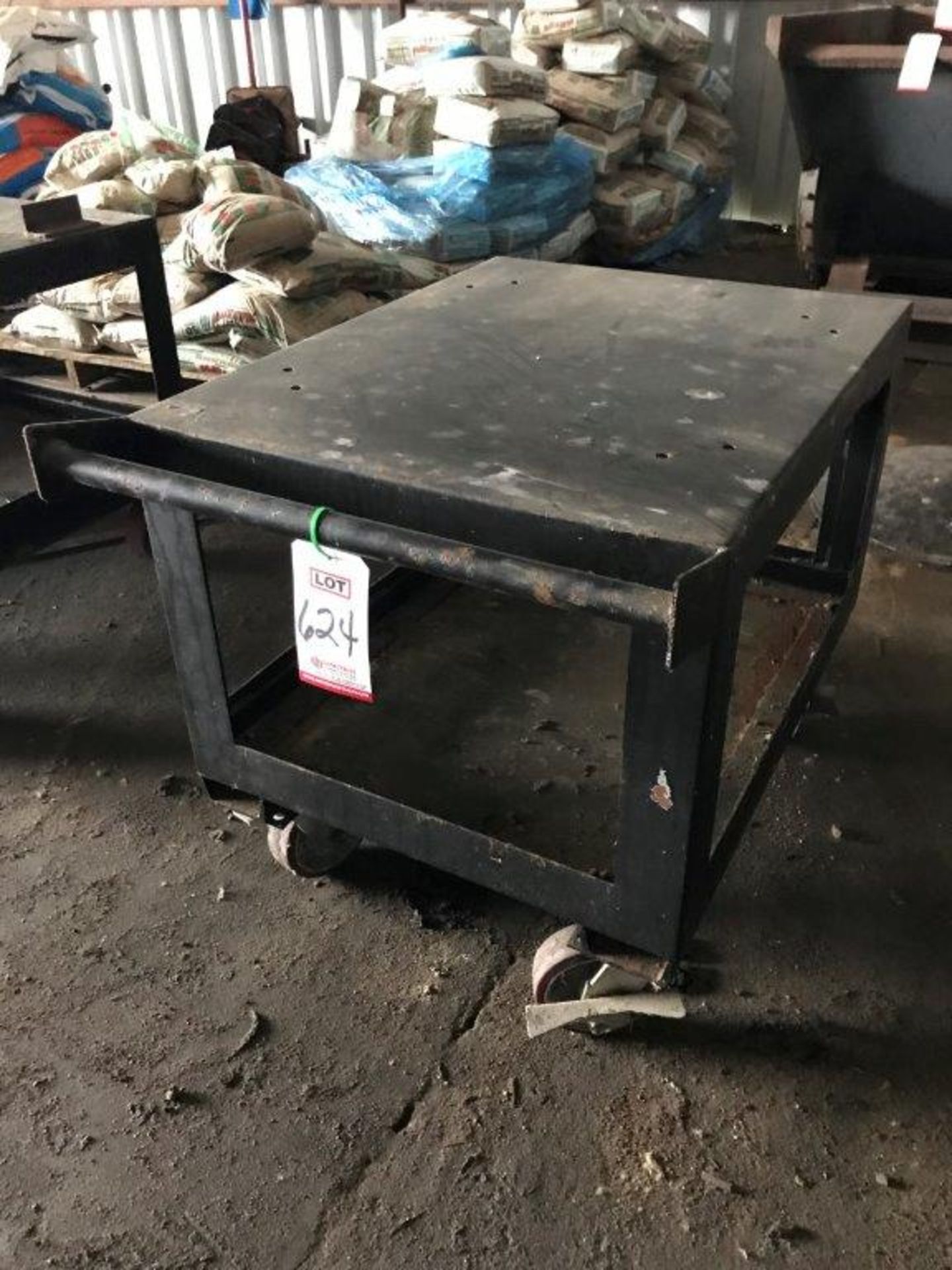 26'' X 32'' HEAVY DUTY SHOP CART, SOLID WHEELS (LOCATION: BUILDING 9)