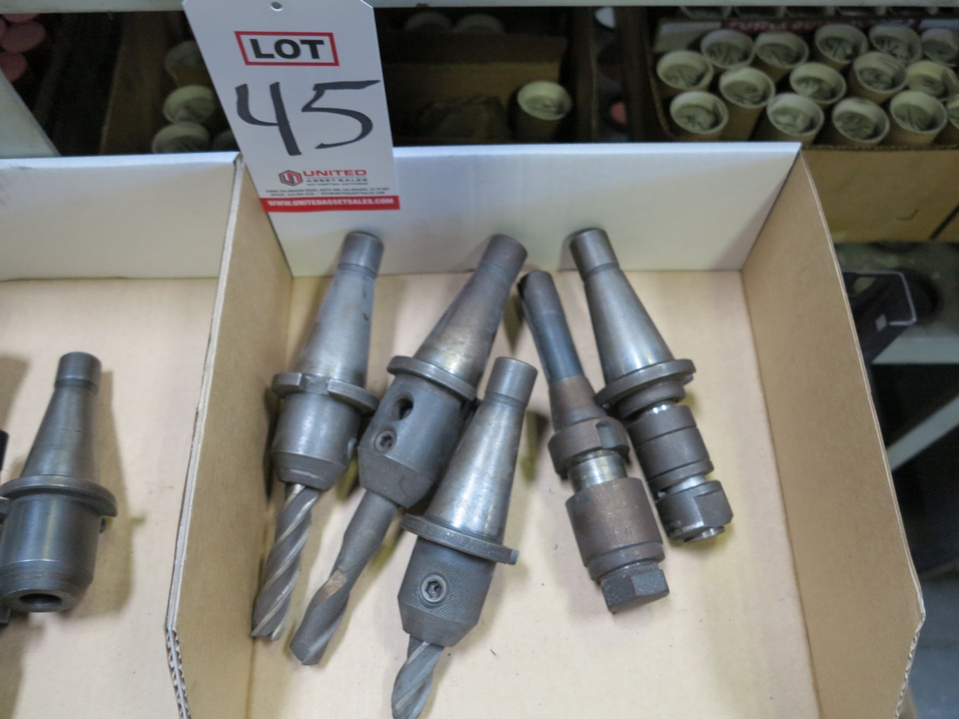 LOT - (5) #40 NMTB QUICK CHANGE TOOL HOLDERS