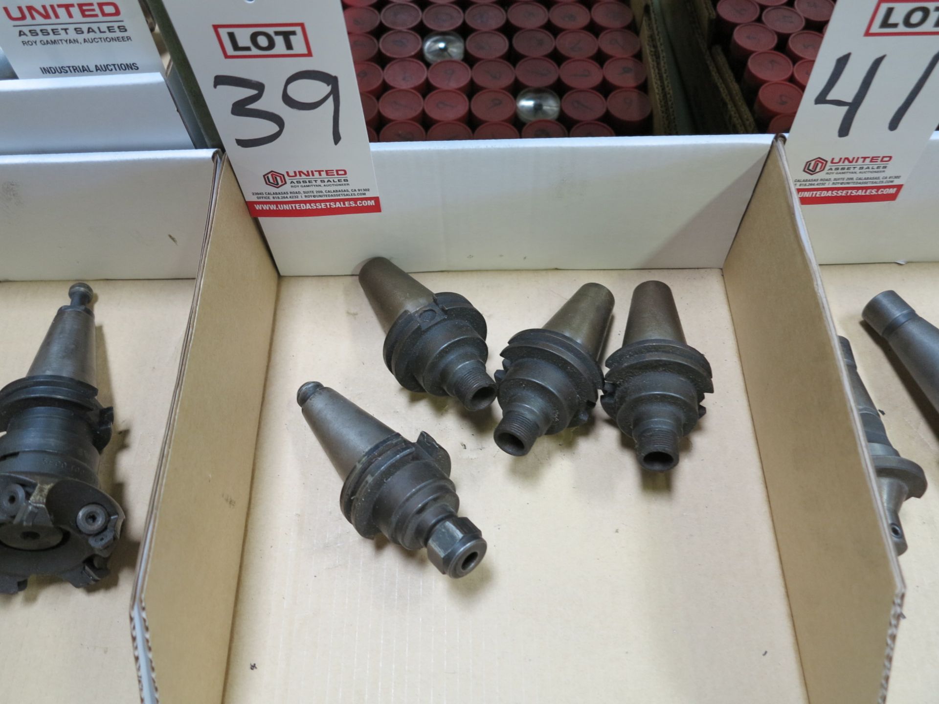 LOT - (4) 40-TAPER TOOL HOLDERS