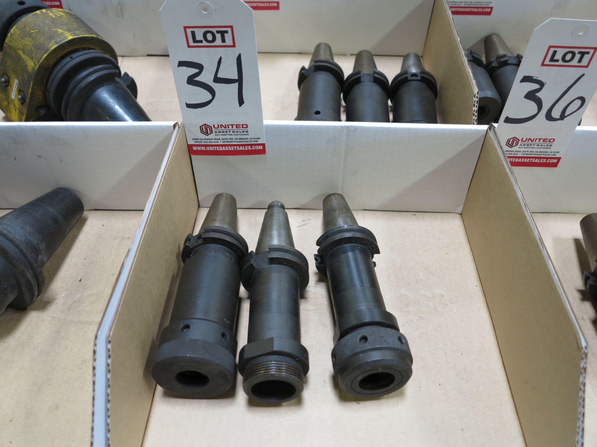 LOT - (3) 40-TAPER TOOL HOLDERS