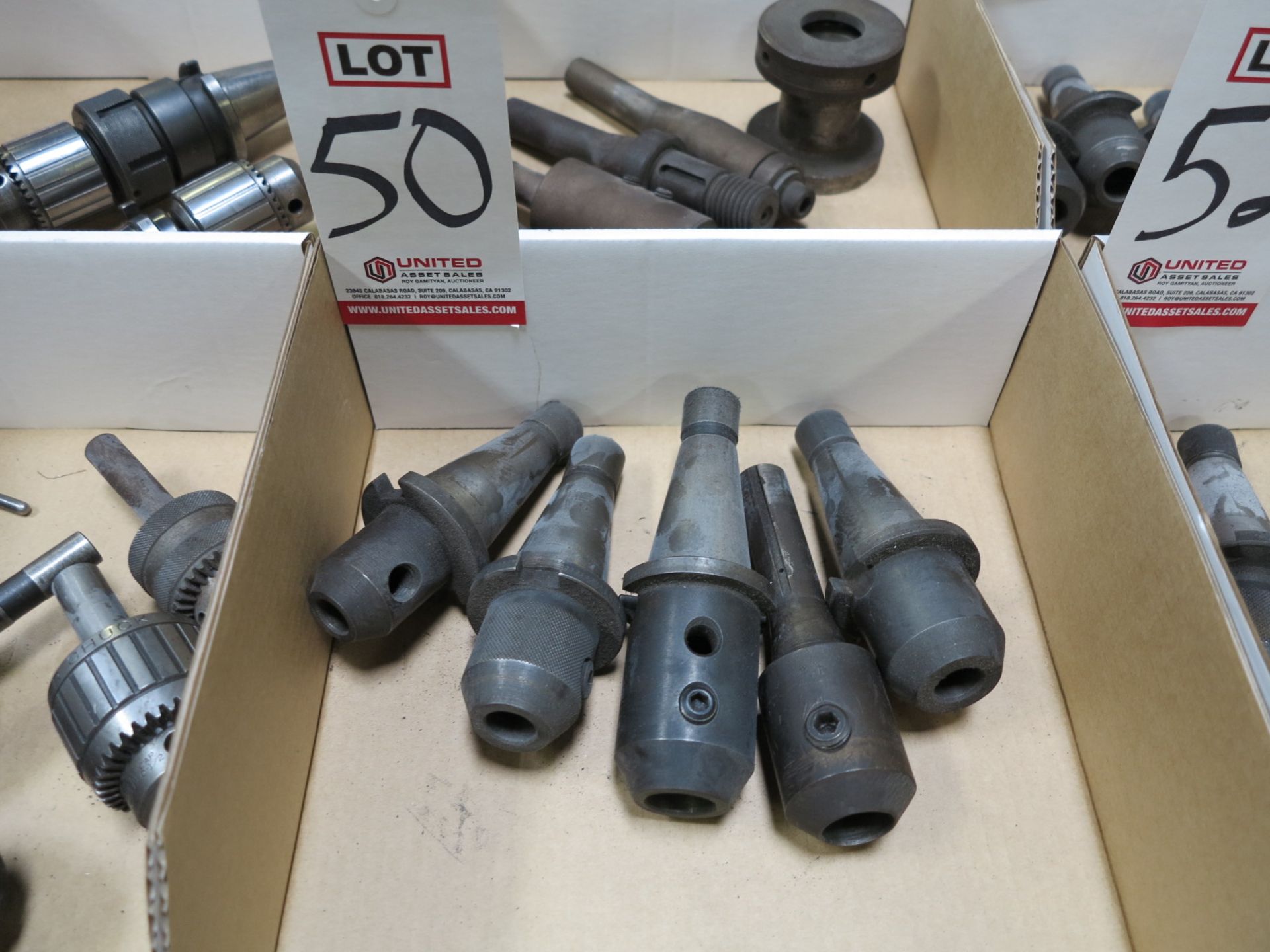 LOT - (5) #40 NMTB QUICK CHANGE TOOL HOLDERS