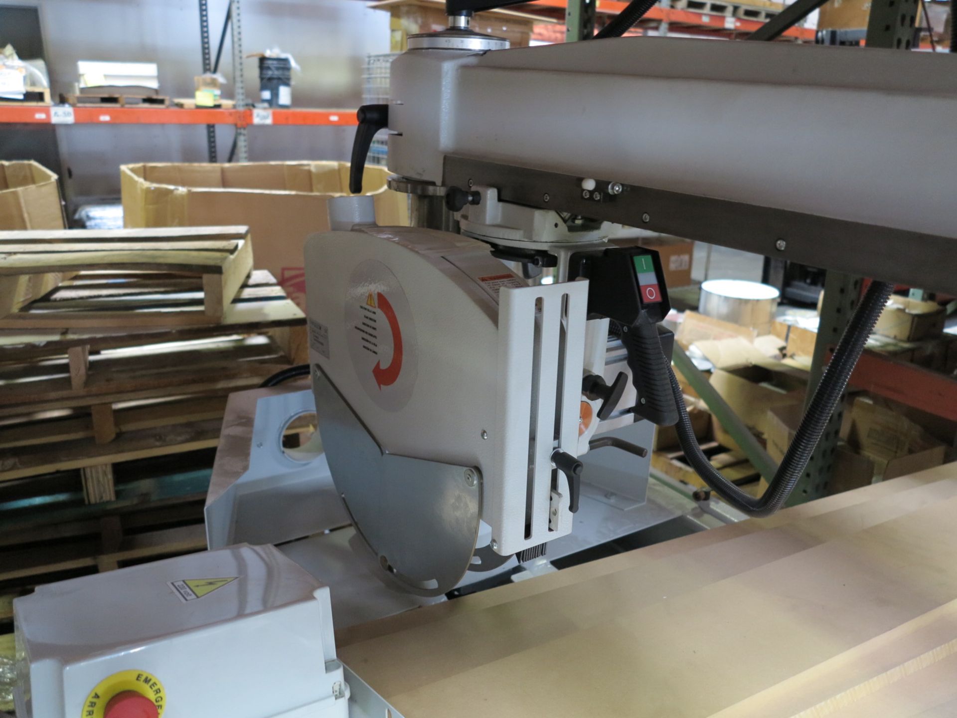 CONQUEST IND. 15-3/4" RADIAL ARM SAW, 4 HP, 230V, 3-PHASE, 60 HZ, MAX CUT DEPTH: 4-29/32", NEW/ - Image 3 of 4