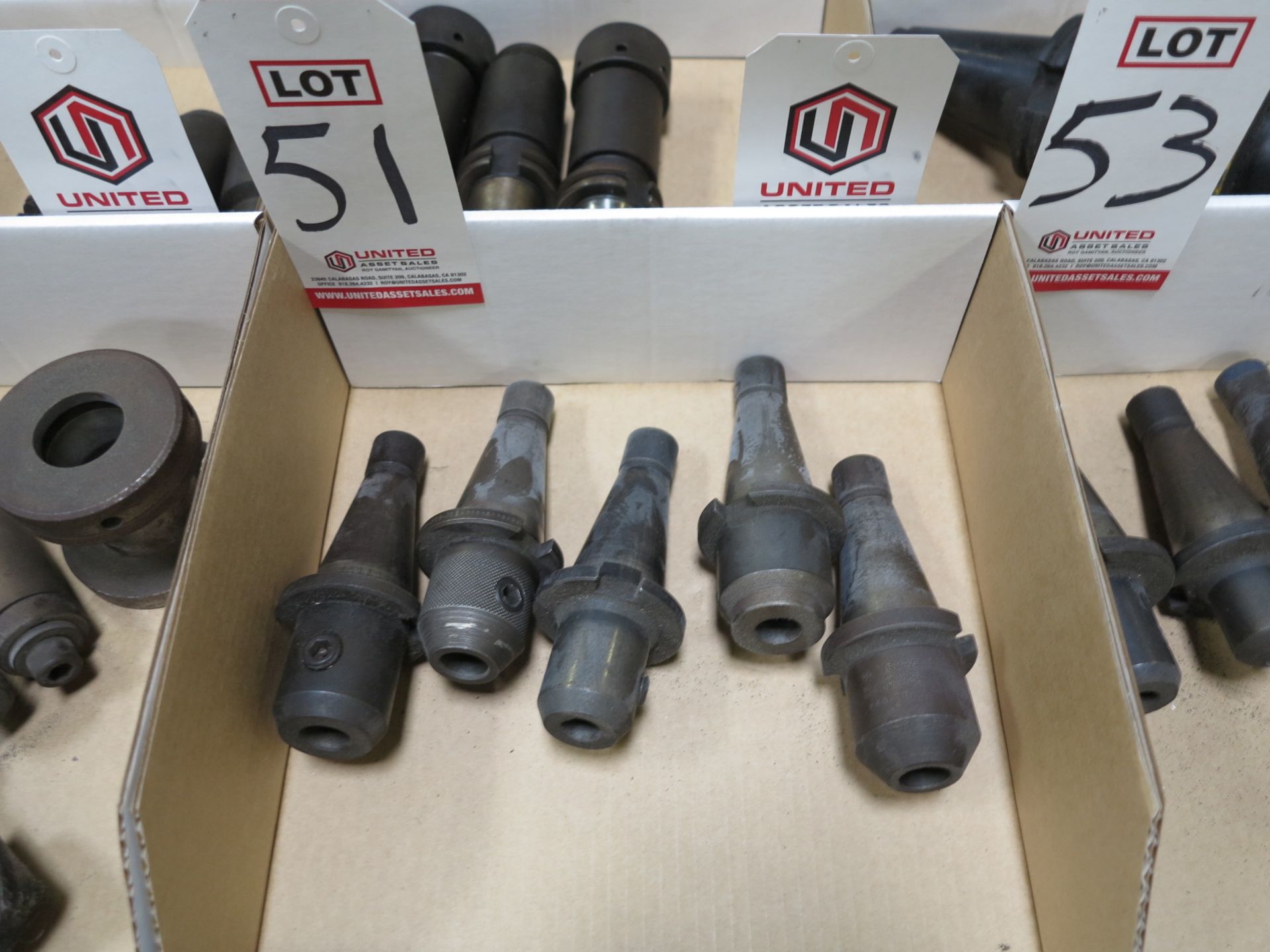 LOT - (5) #40 NMTB QUICK CHANGE TOOL HOLDERS