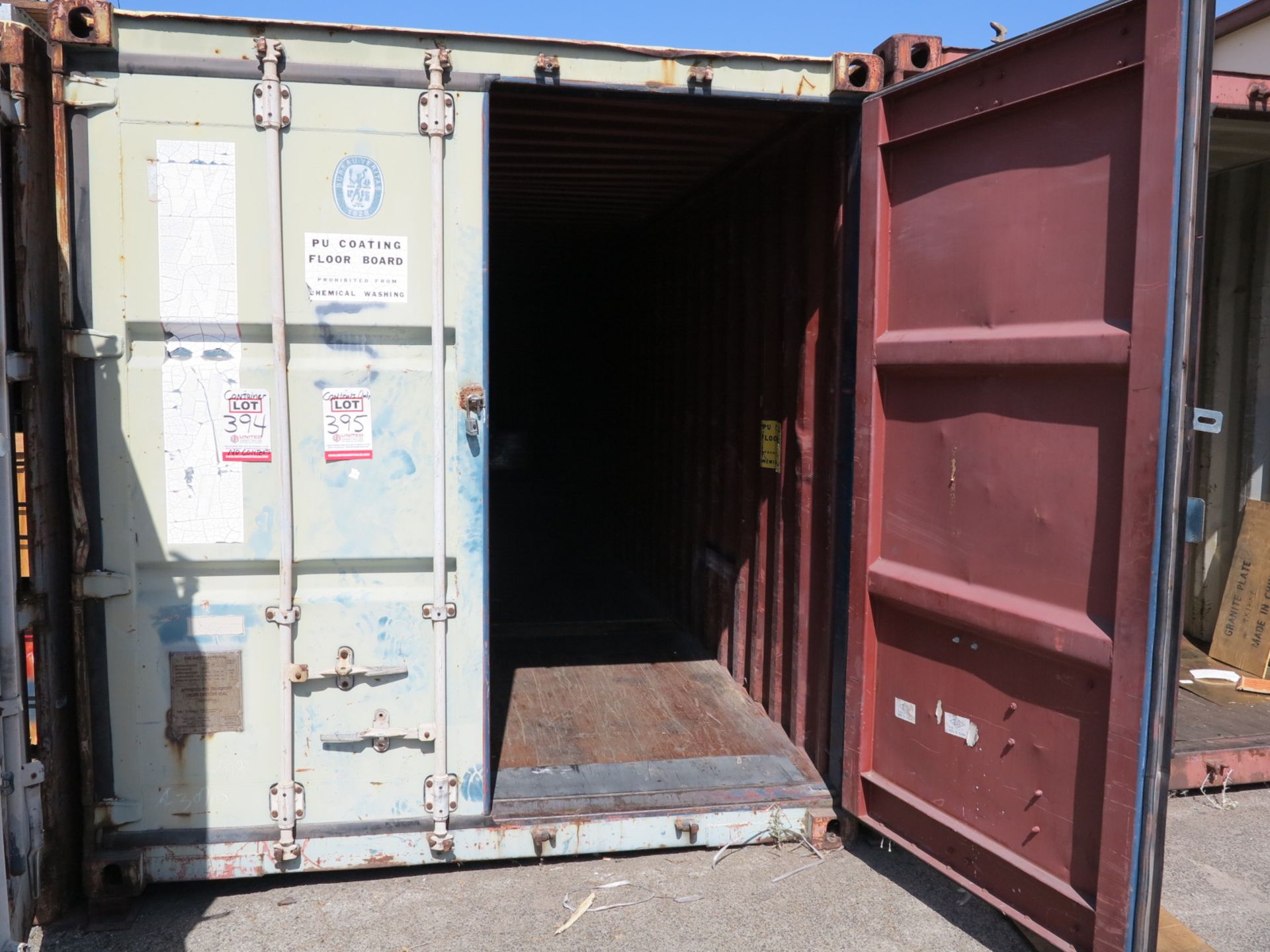 40' SHIPPING CONTAINER, CONTENTS NOT INCLUDED