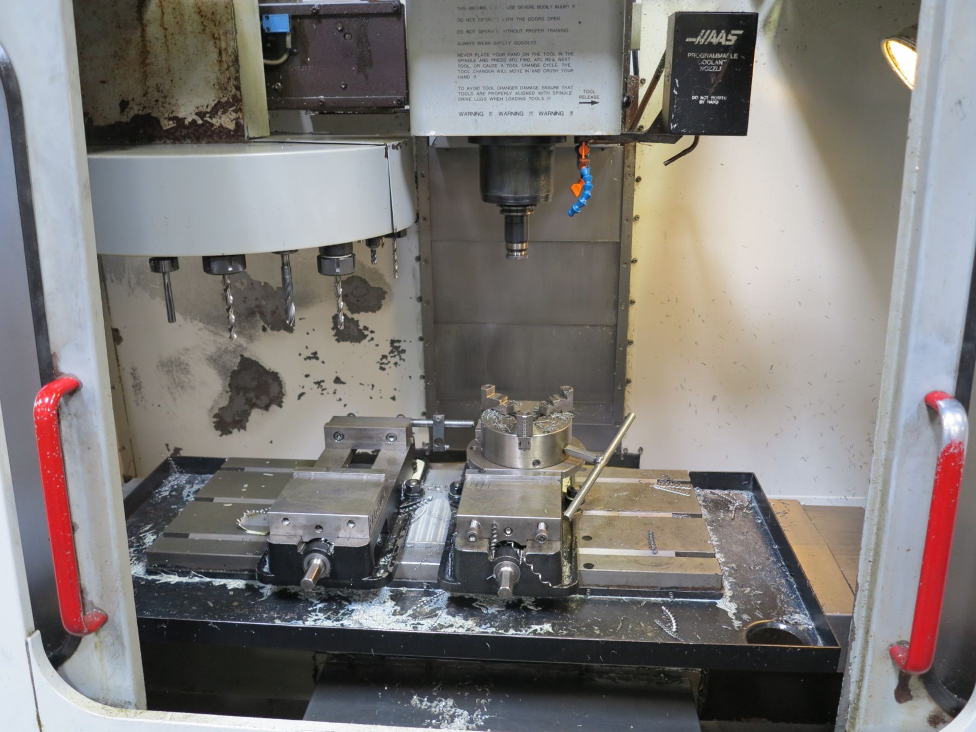 2000 HAAS VF2 VERTICAL MACHINING CENTER, 40 TAPER, 3-AXIS, 8100 RPM, 20 TOOL CAPACITY, 30 HP, S/N - Image 5 of 5