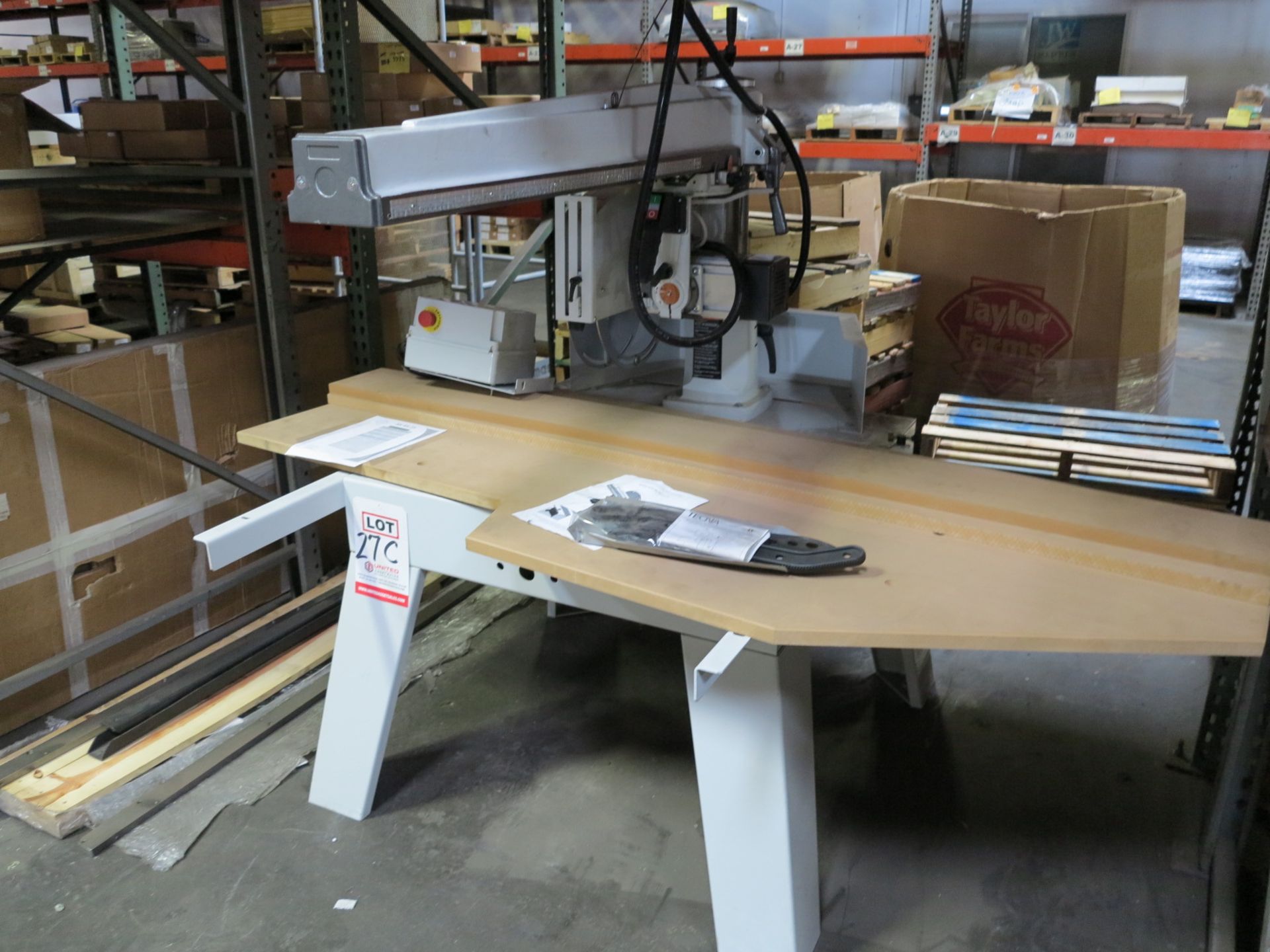 CONQUEST IND. 15-3/4" RADIAL ARM SAW, 4 HP, 230V, 3-PHASE, 60 HZ, MAX CUT DEPTH: 4-29/32", NEW/ - Image 2 of 4