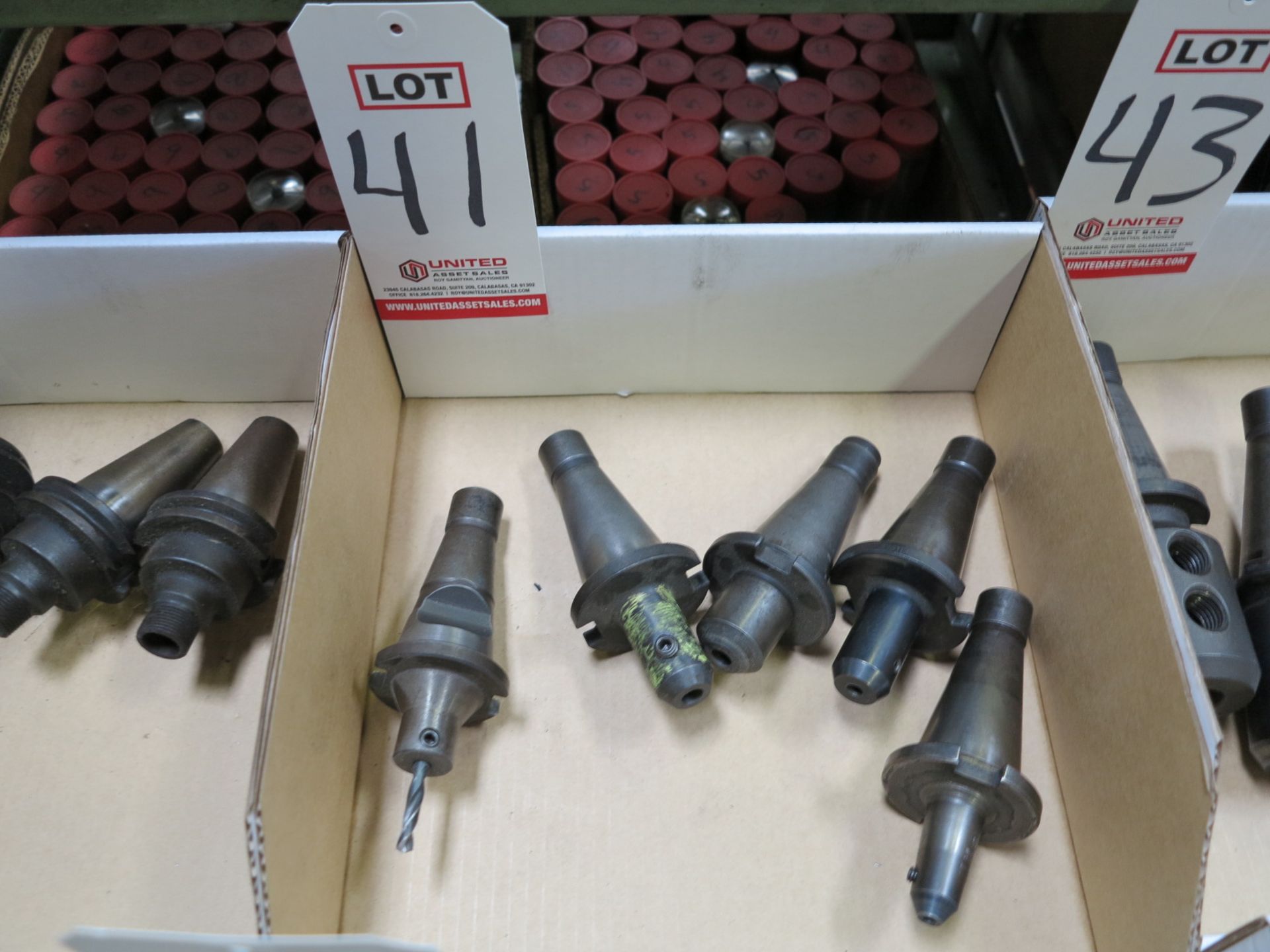 LOT - (5) #40 NMTB QUICK CHANGE TOOL HOLDERS