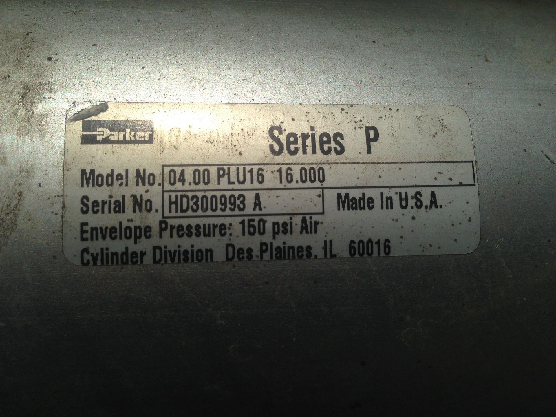 LOT - USED AIR CYLINDERS (WORKING CONDITION): PARKER, BIMBA - Image 3 of 3