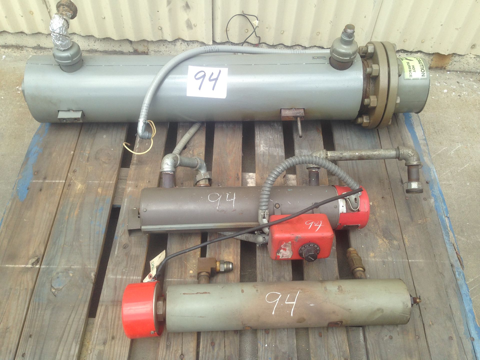 LOT - (3) CIRCULATION HEATERS: TEMPCO 9KW, CHROMALOX 1 KW, WATLOW 1.5 KW (ALL IN WORKING CONDITION)