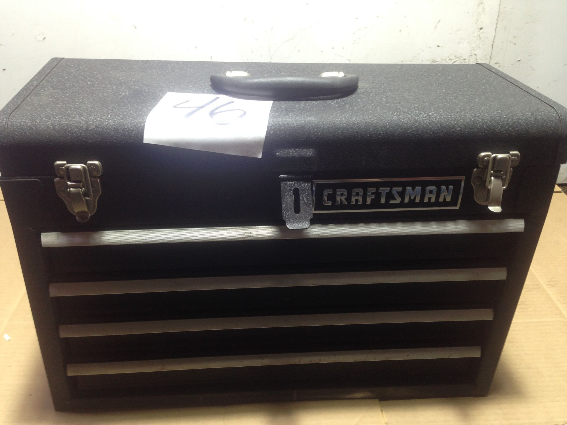 LOT - CRAFTSMAN 4-DRAWER TOOL BOX, W/ CONTENTS TO INCLUDE: WRENCHES, SCREWDRIVERS, ETC.