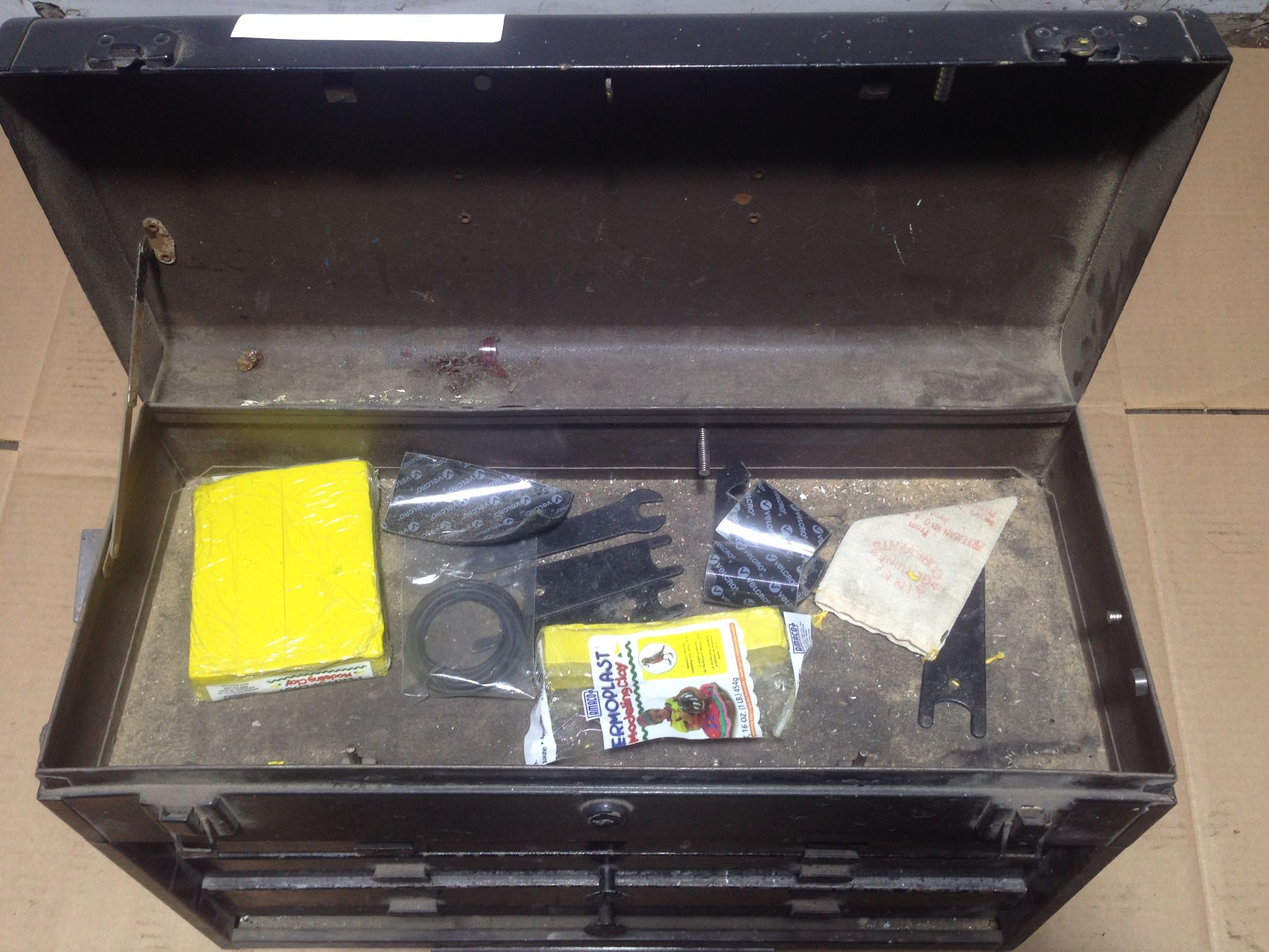 LOT - 7-DRAWER KENNEDY TOOL BOX, W/ CONTENTS TO INCLUDE: BORING BITS, SPADE BITS, COLLARS, ETC. - Image 2 of 6