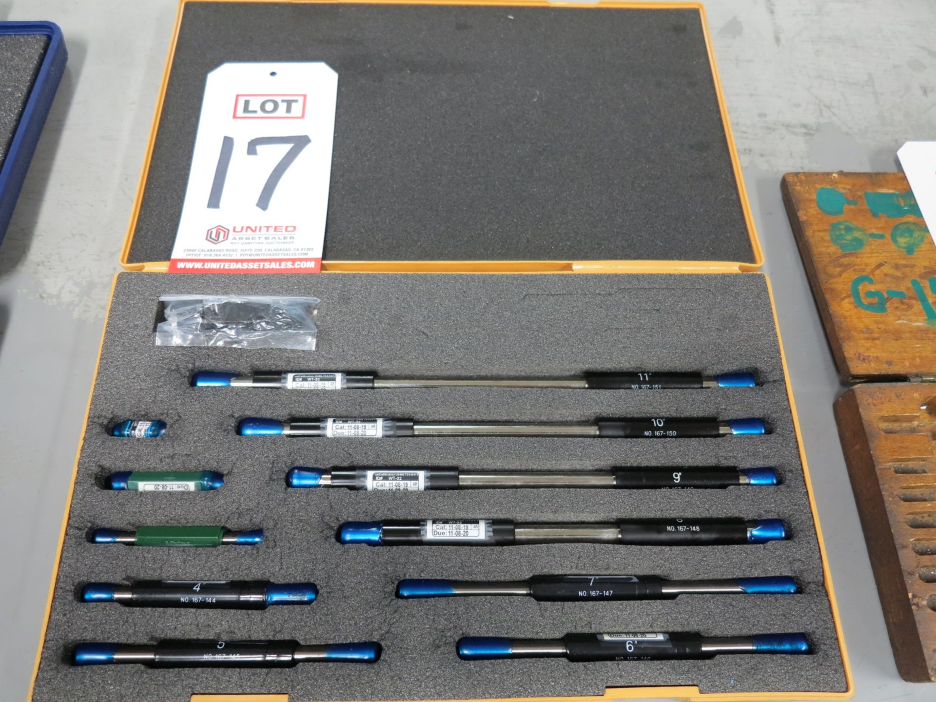 MITUTOYO SERIES 167 1" TO 11" MICROMETER STANDARDS