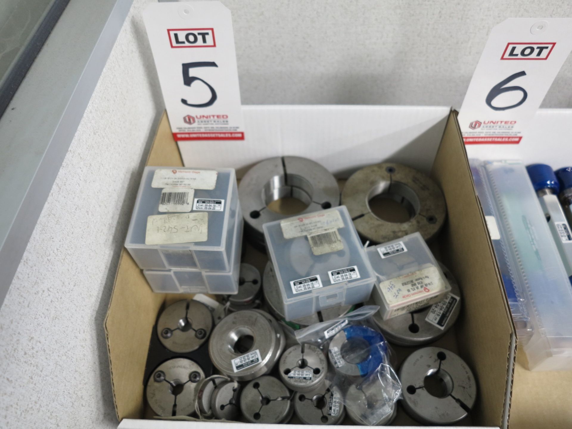 LOT - GO/NO-GO RING AND THREAD GAGES