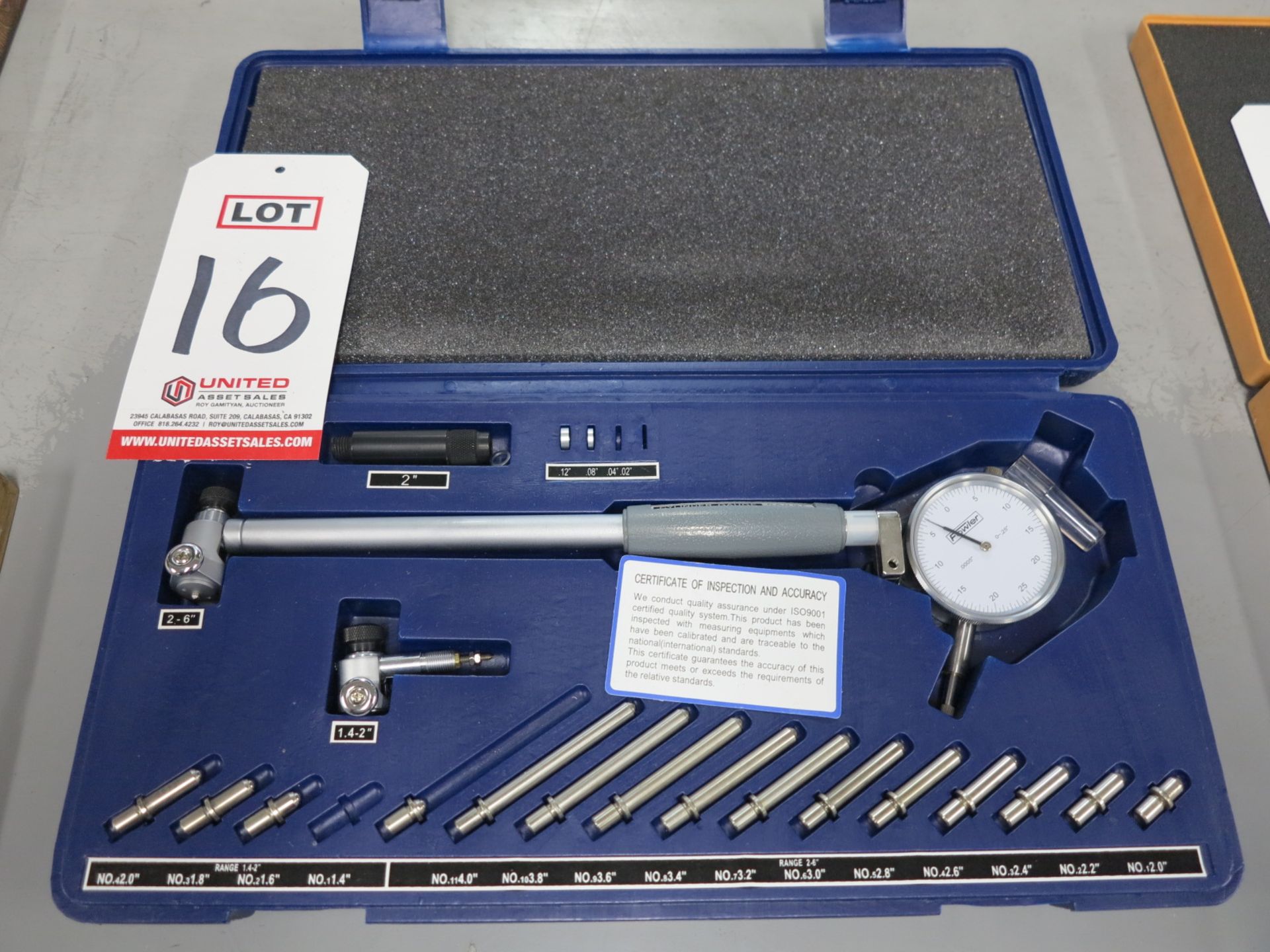 FOWLER 1.4"-6" DIAL BORE GAGE SET