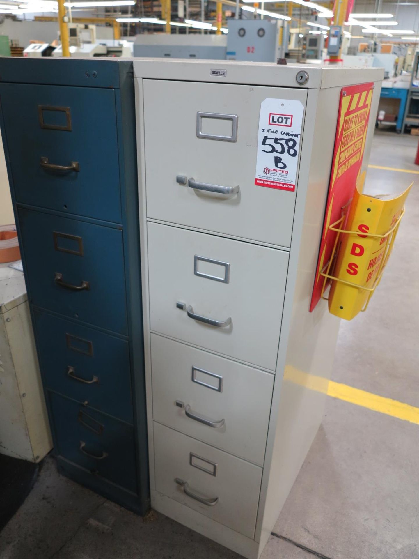 LOT - (2) 4-DRAWER FILE CABINETS