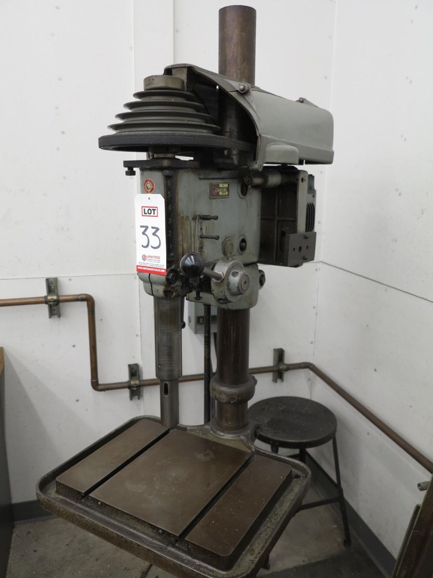 CLAUSING DRILL PRESS, MODEL 1810, S/N 002579 - Image 3 of 3