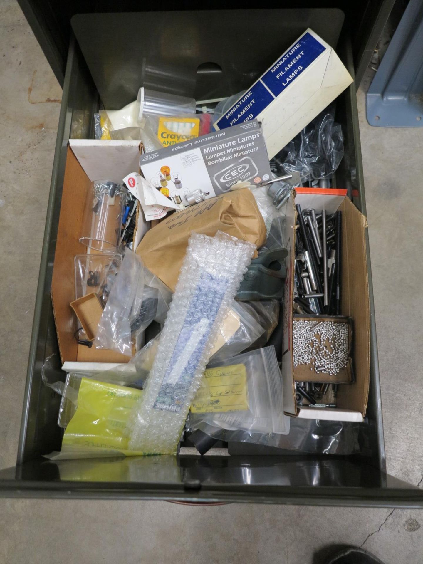 LOT - 5-DRAWER CABINET, W/ MISC CONTENTS - Image 2 of 6