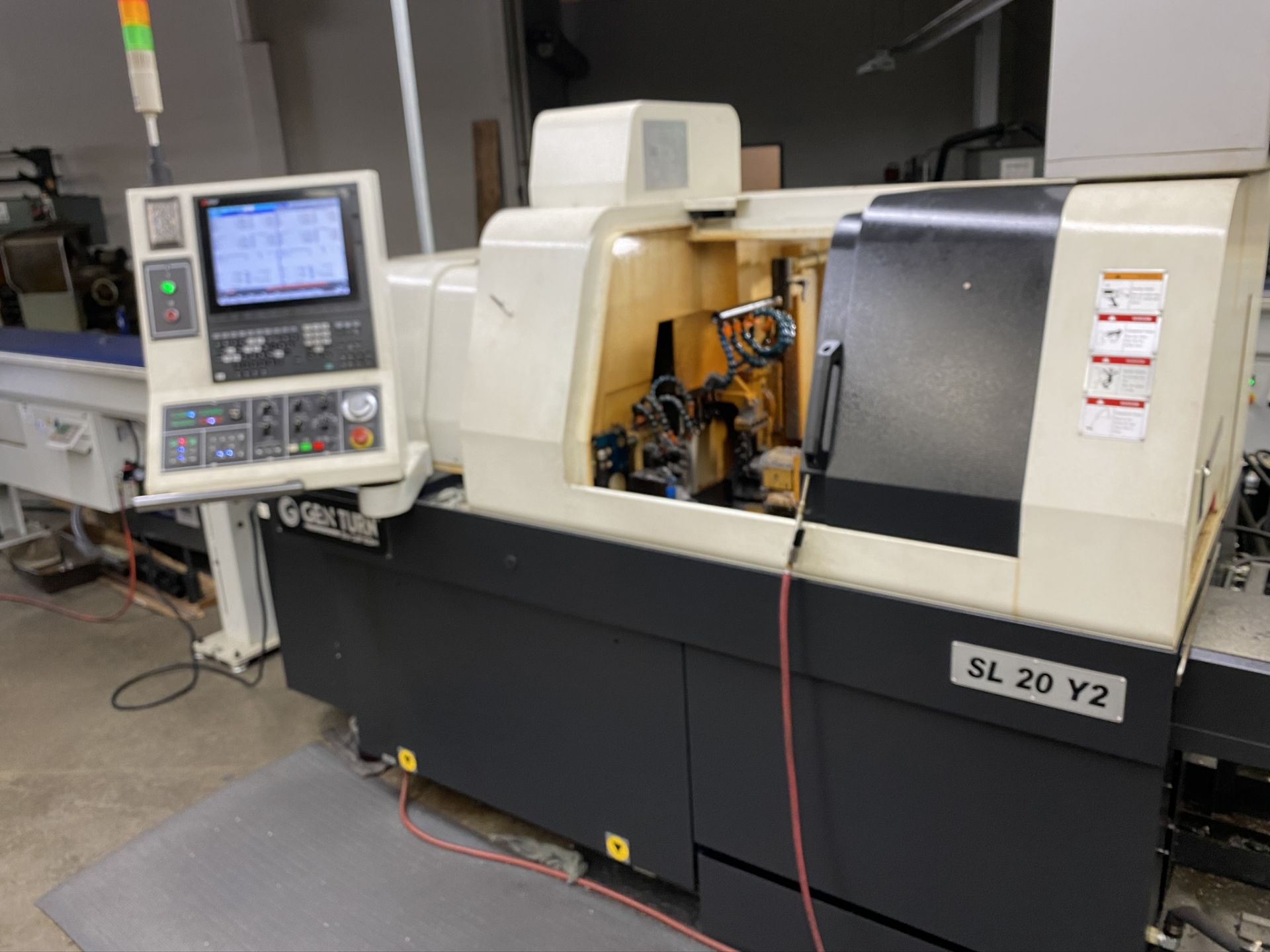 2018 GANESH GENTURN SL20Y2, 8-AXIS CNC SWISS TYPE CNC LATHE, S/N 0306, W/ 2018 EDGE TECHNOLOGIES - Image 15 of 21