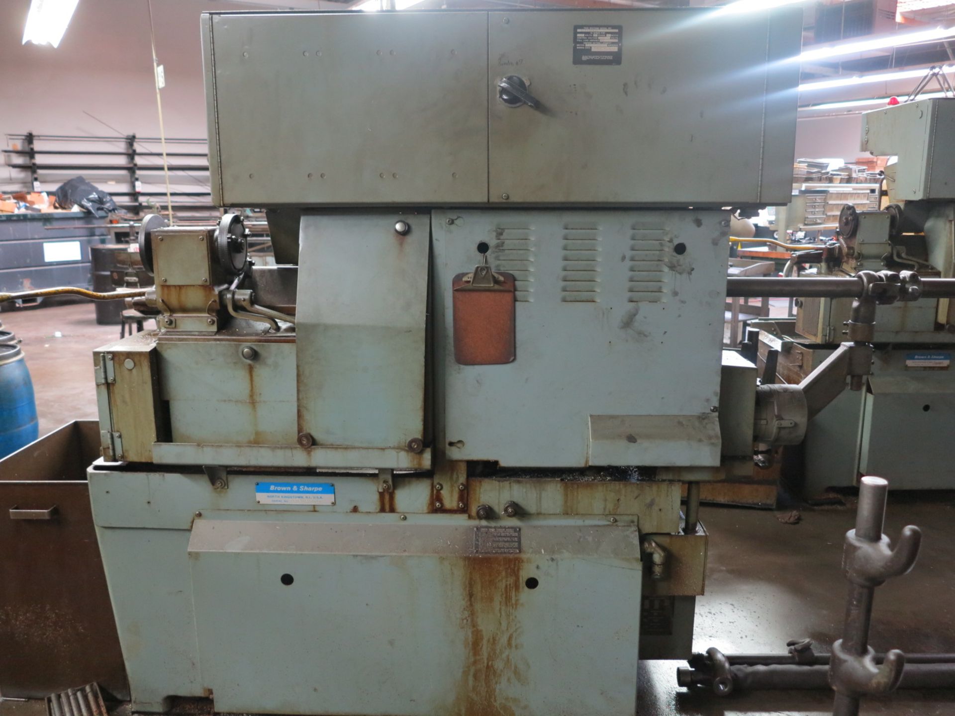 BROWN & SHARPE ULTRAMATIC R/S SCREW MACHINE, SINGLE SPINDLE, S/N 542-2-9247, W/ FEEDER TUBE - Image 6 of 6