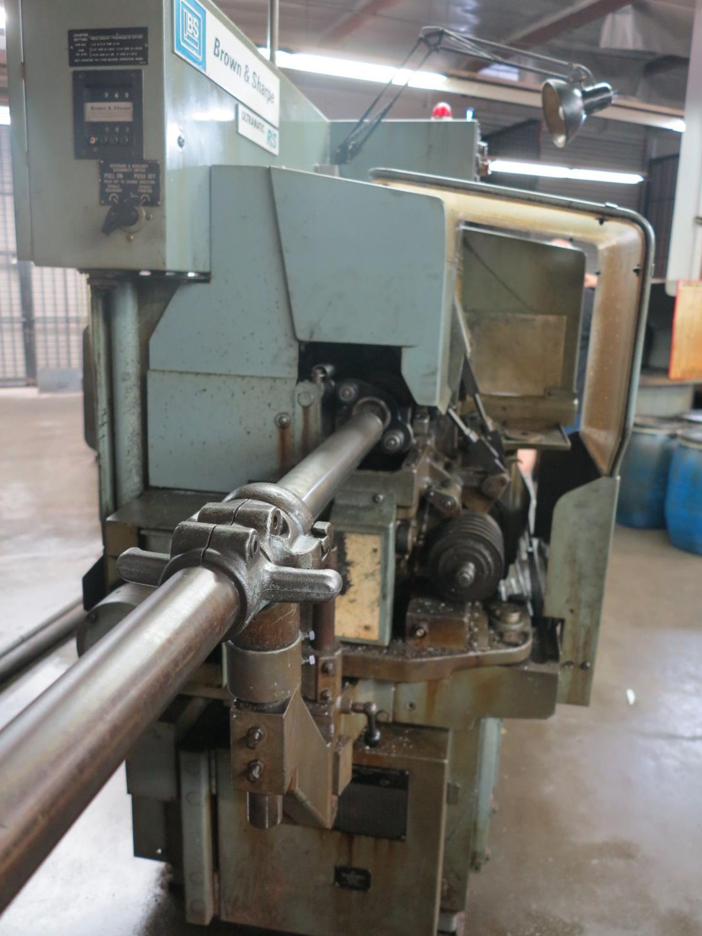 BROWN & SHARPE ULTRAMATIC R/S SCREW MACHINE, SINGLE SPINDLE, S/N 542-2-9247, W/ FEEDER TUBE - Image 5 of 6