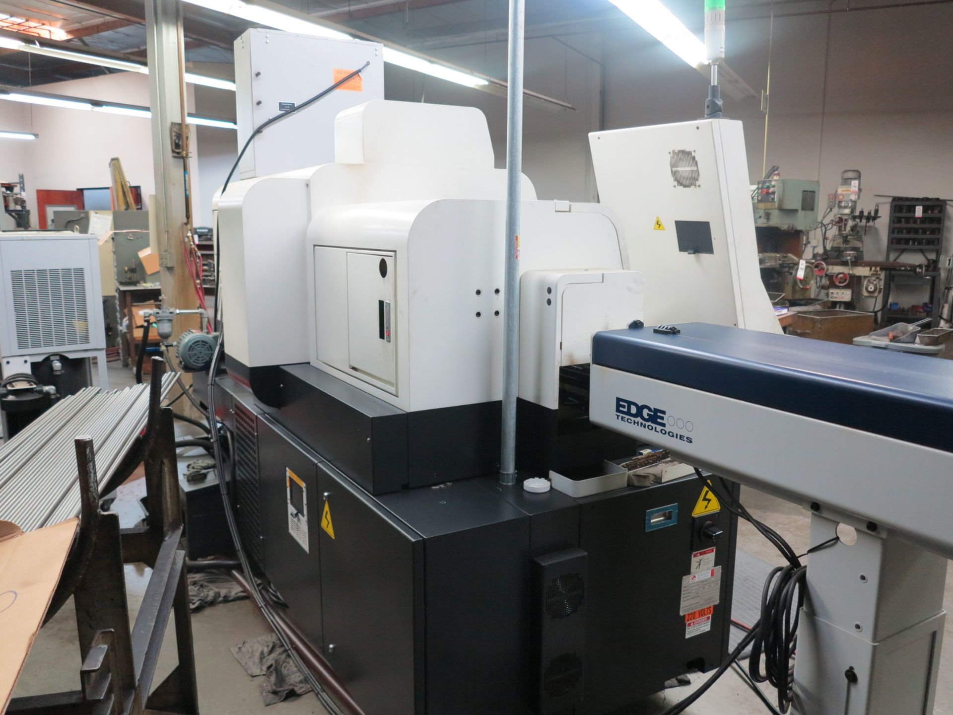 2018 GANESH GENTURN SL20Y2, 8-AXIS CNC SWISS TYPE CNC LATHE, S/N 0306, W/ 2018 EDGE TECHNOLOGIES - Image 9 of 21