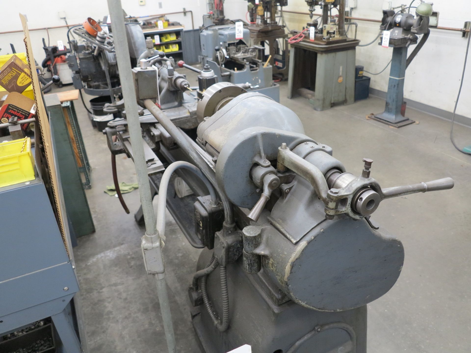 SOUTH BEND ENGINE LATHE, W/ STEADY REST AND 4-JAW CHUCK - Image 3 of 3