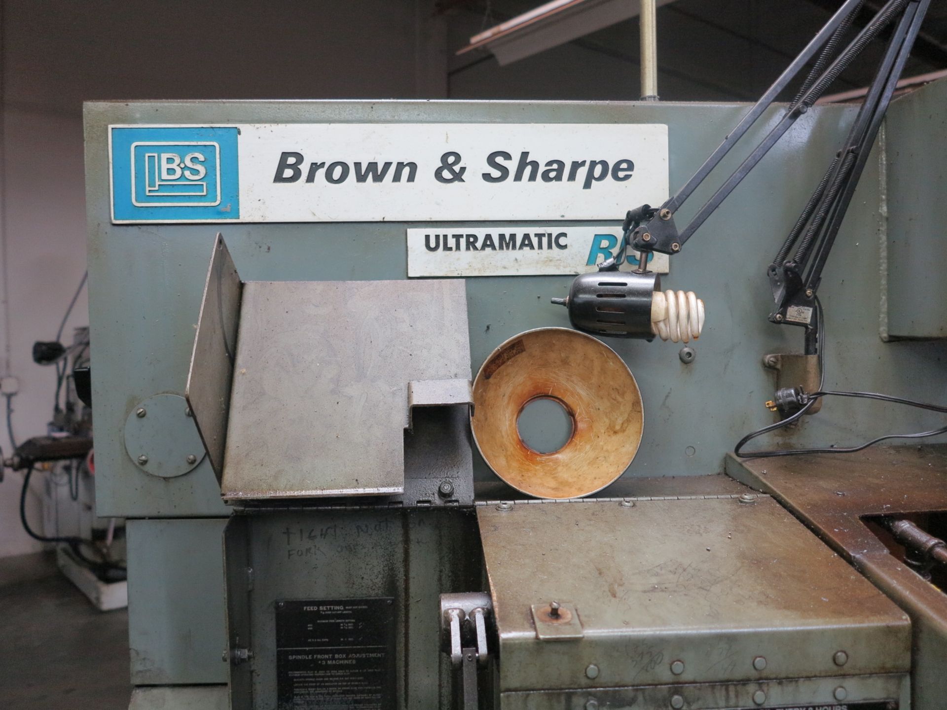 BROWN & SHARPE ULTRAMATIC R/S SCREW MACHINE, SINGLE SPINDLE, S/N 542-00-9699, W/ FEEDER TUBE - Image 2 of 4