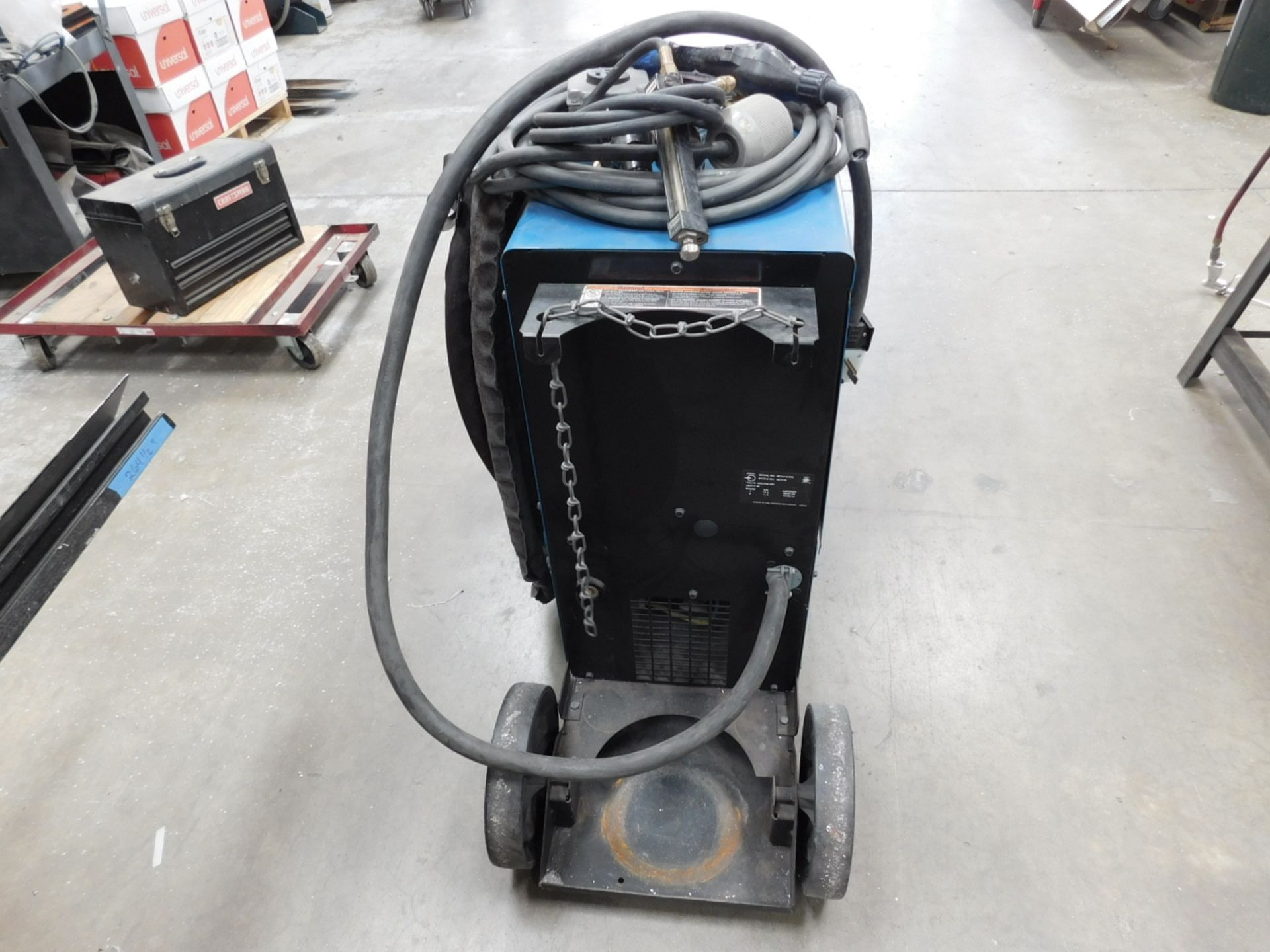 MILLER MILLERMATIC 350P ALUMINUM ALL-IN-ONE MIG WELDER, STOCK NO. 907379, S/N MC441249N - Image 4 of 5