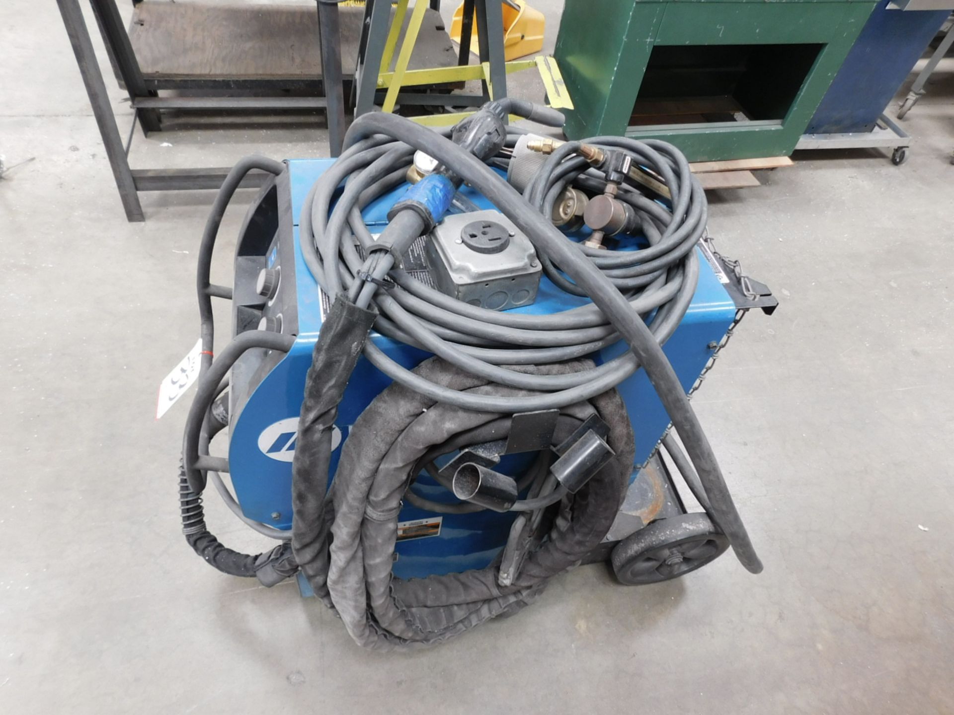 MILLER MILLERMATIC 350P ALUMINUM ALL-IN-ONE MIG WELDER, STOCK NO. 907379, S/N MC441249N - Image 2 of 5