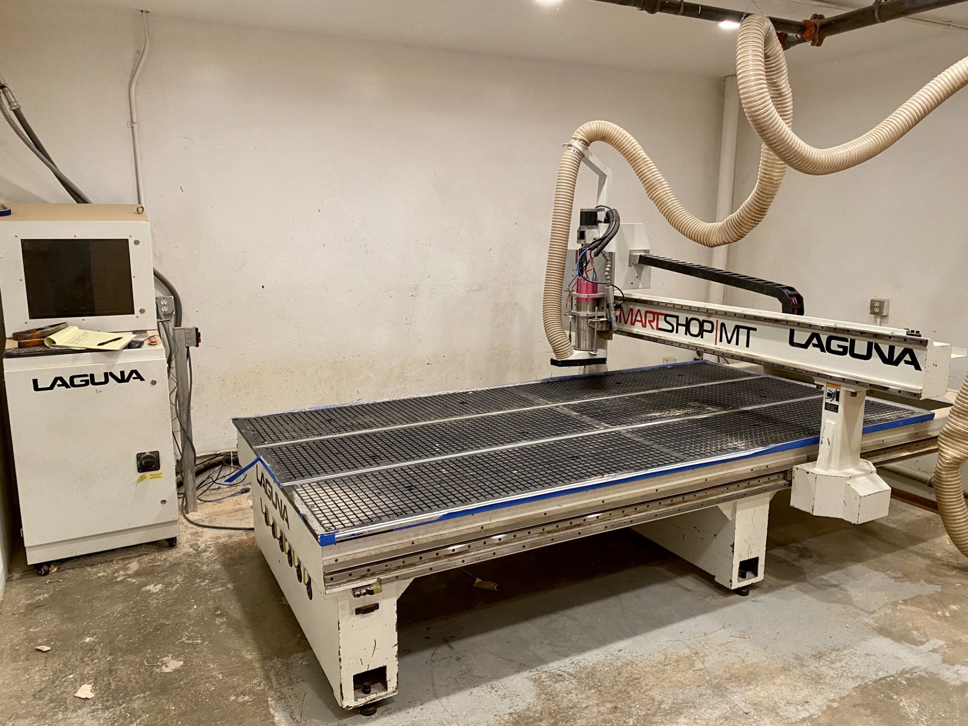 LAGUNA SMART SHOP MT CNC ROUTER, MODEL MCNC-MTSV 510, 5' X 10' VACUUM TABLE, SINGLE SPINDLE, TOOL - Image 3 of 18