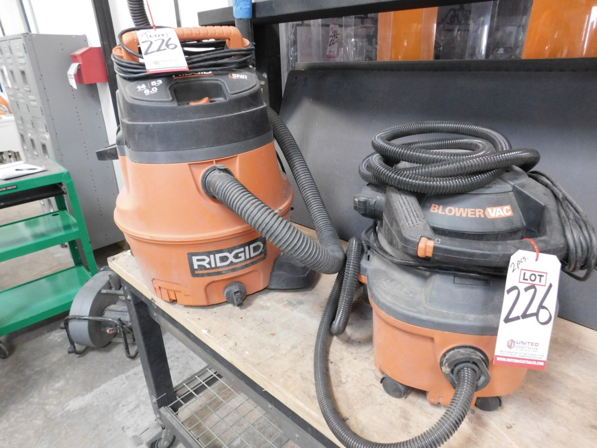 LOT - (2) WET/DRY SHOP VACS