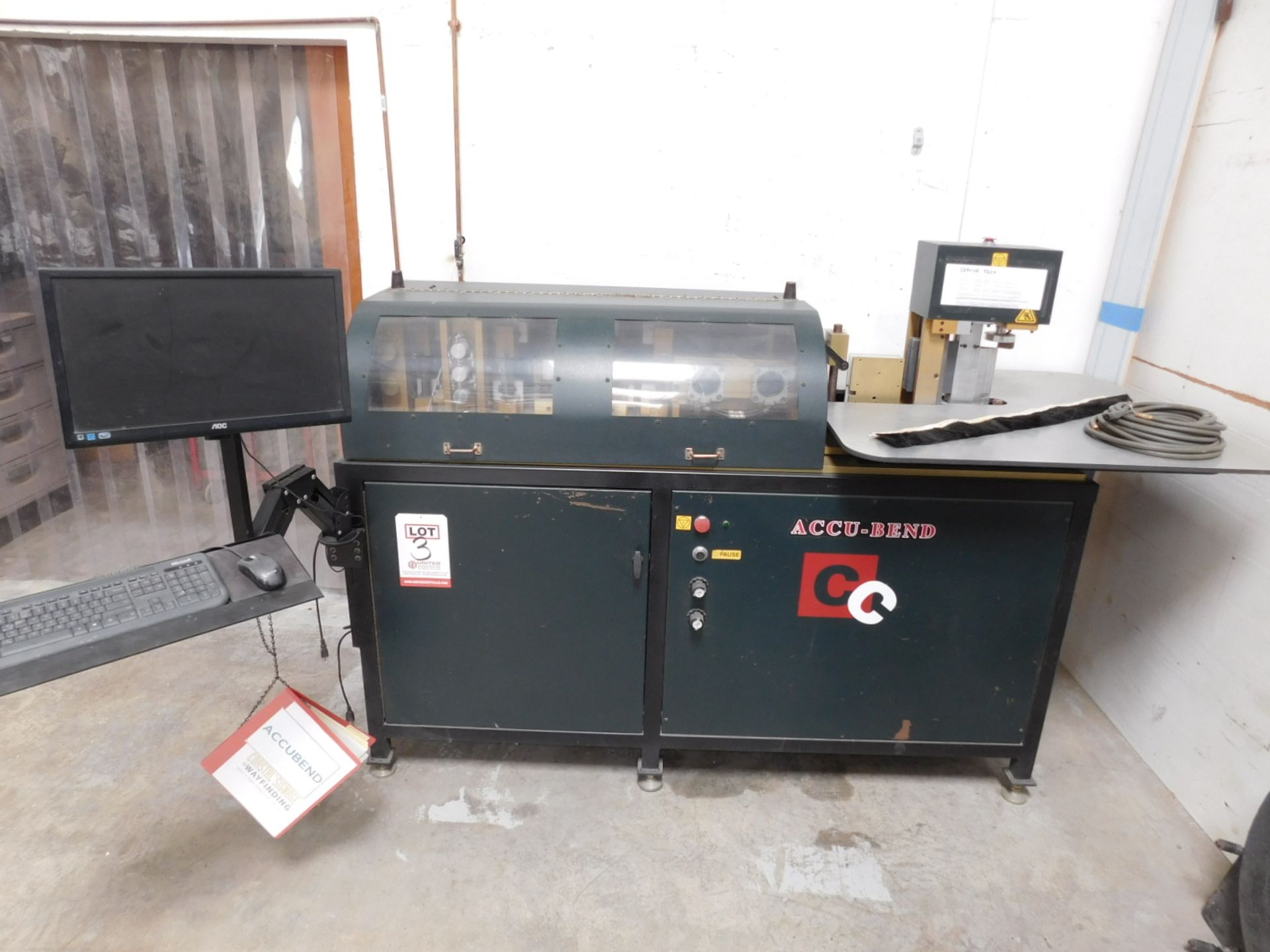 2011 COMPUTERIZED CUTTERS INC. ACCU-BEND CHANNEL LETTER BENDING MACHINE, MODEL 26, S/N 0815-276-