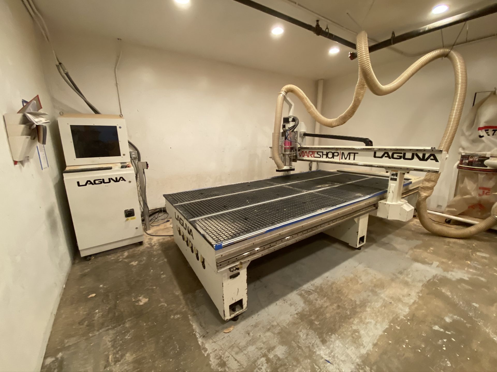 LAGUNA SMART SHOP MT CNC ROUTER, MODEL MCNC-MTSV 510, 5' X 10' VACUUM TABLE, SINGLE SPINDLE, TOOL - Image 6 of 18