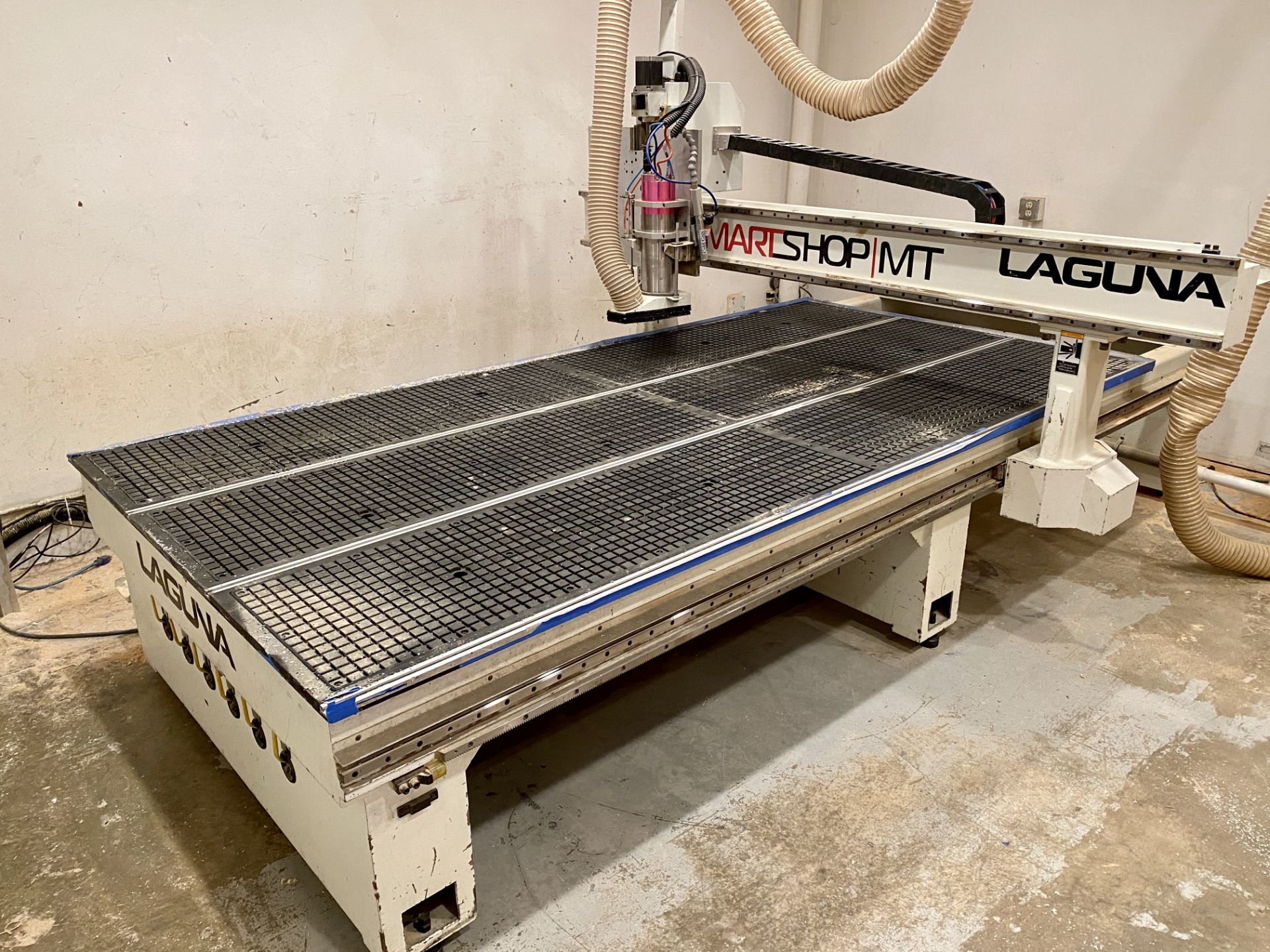 LAGUNA SMART SHOP MT CNC ROUTER, MODEL MCNC-MTSV 510, 5' X 10' VACUUM TABLE, SINGLE SPINDLE, TOOL - Image 4 of 18