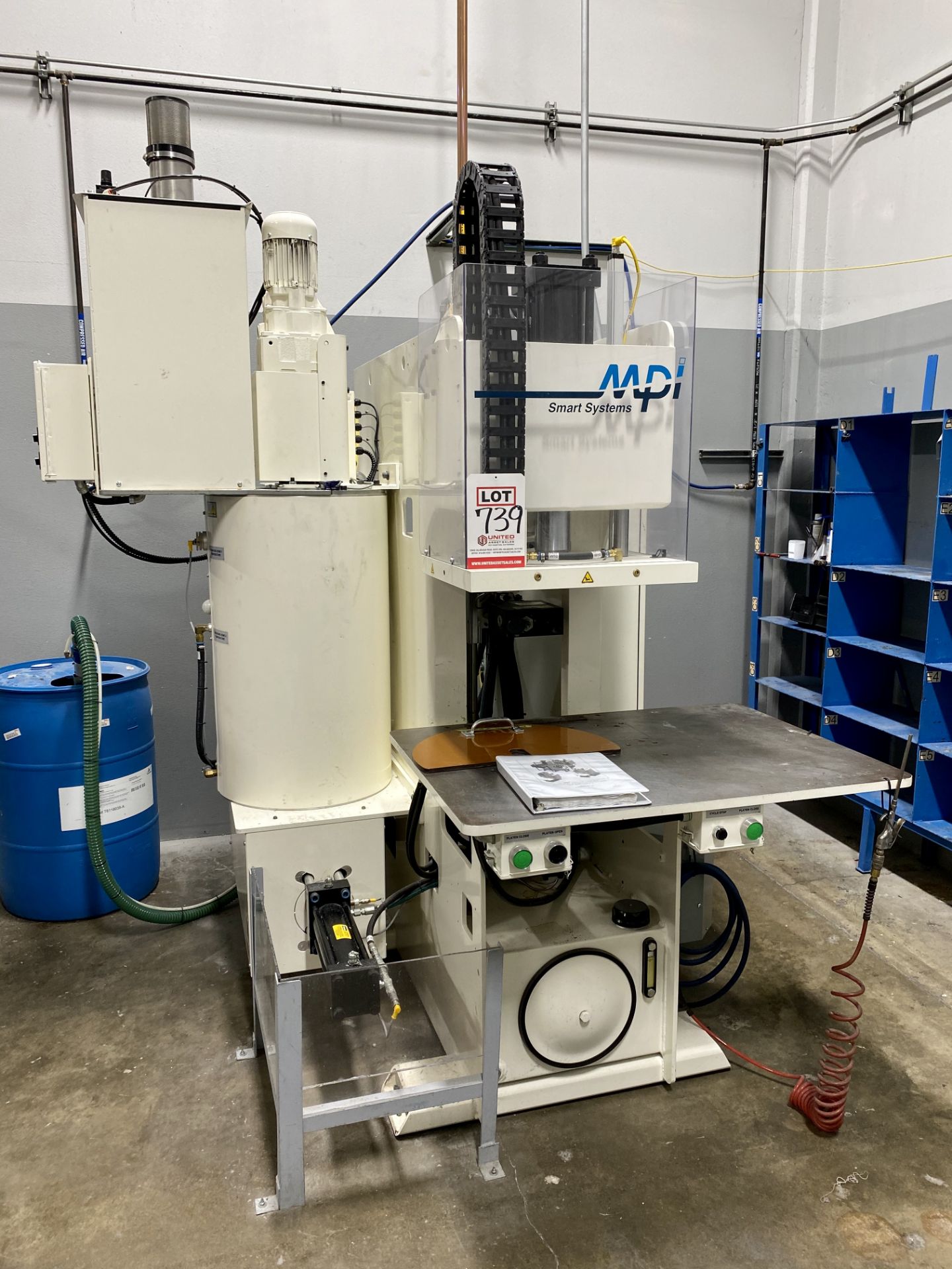 2018 MPI SYSTEMS SM 55-25-18 C FRAME WAX INJECTOR, 25 TON, MPR SMART CONTROLS II, 12" COLOR OPERATOR - Image 10 of 18