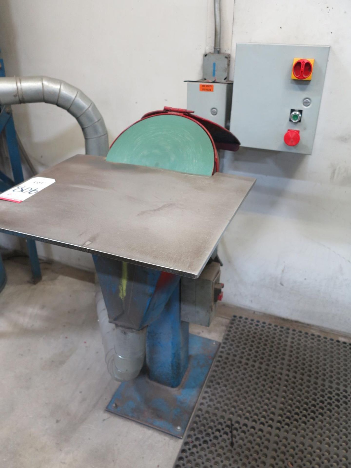 14" STATIONARY DISC SANDER, 7.5 HP