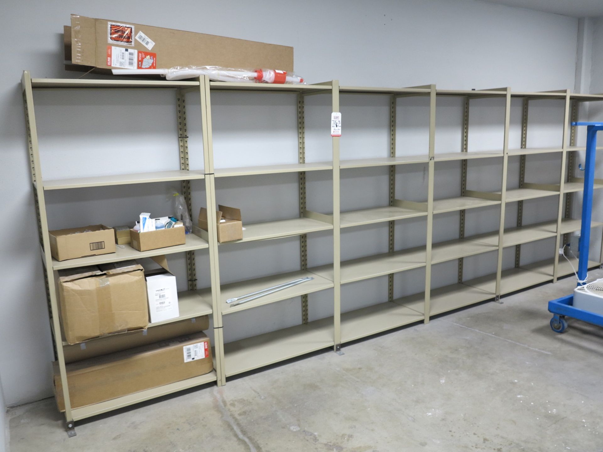 LOT - 3' X 72" X 18" SHELF UNIT, W/ CONTENTS - Image 2 of 2